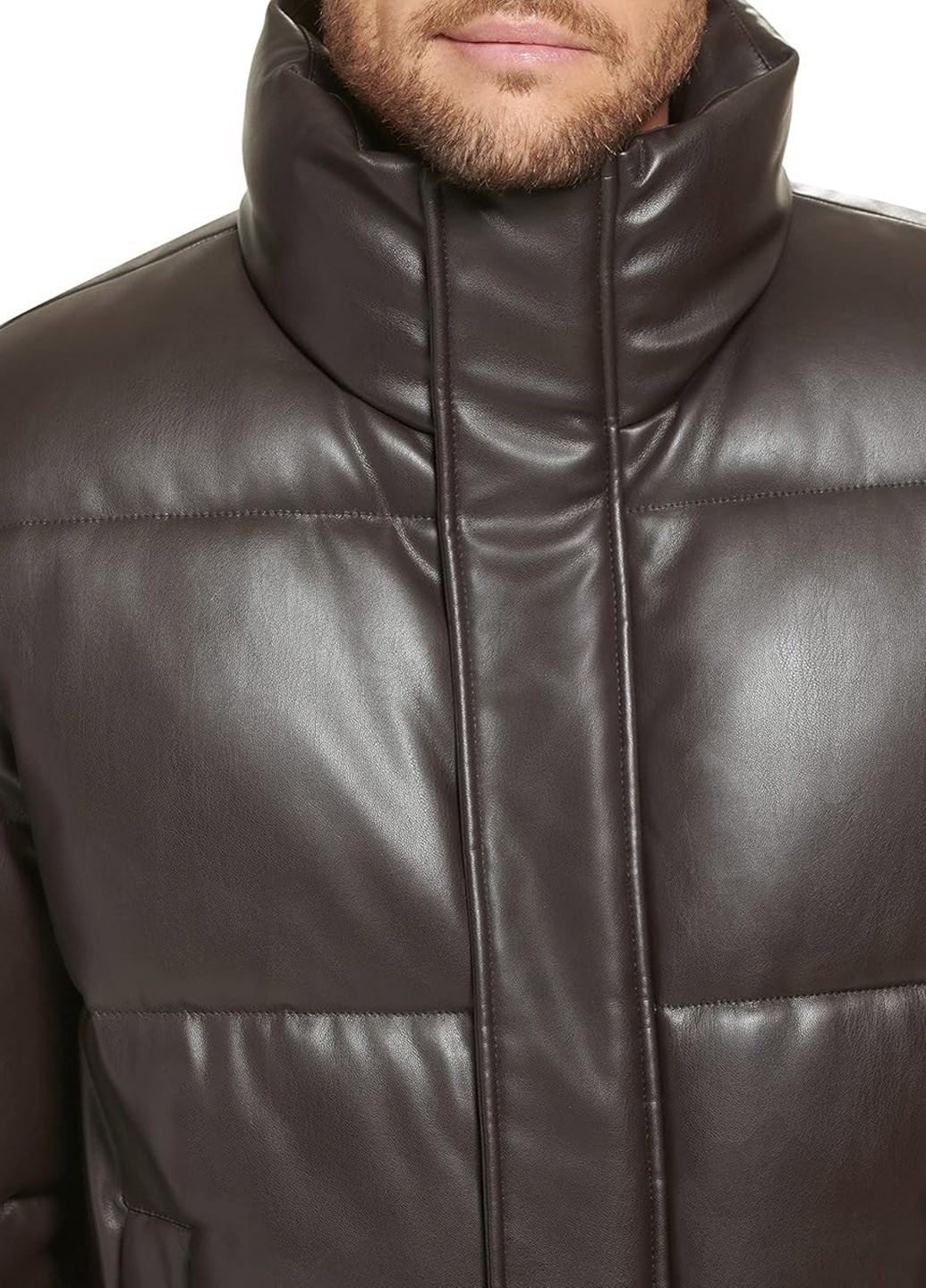 Коричневая демисезонная куртка Calvin Klein