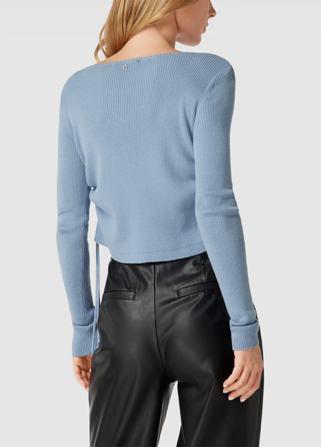 Голубой демисезонный свитер джемпер Guess