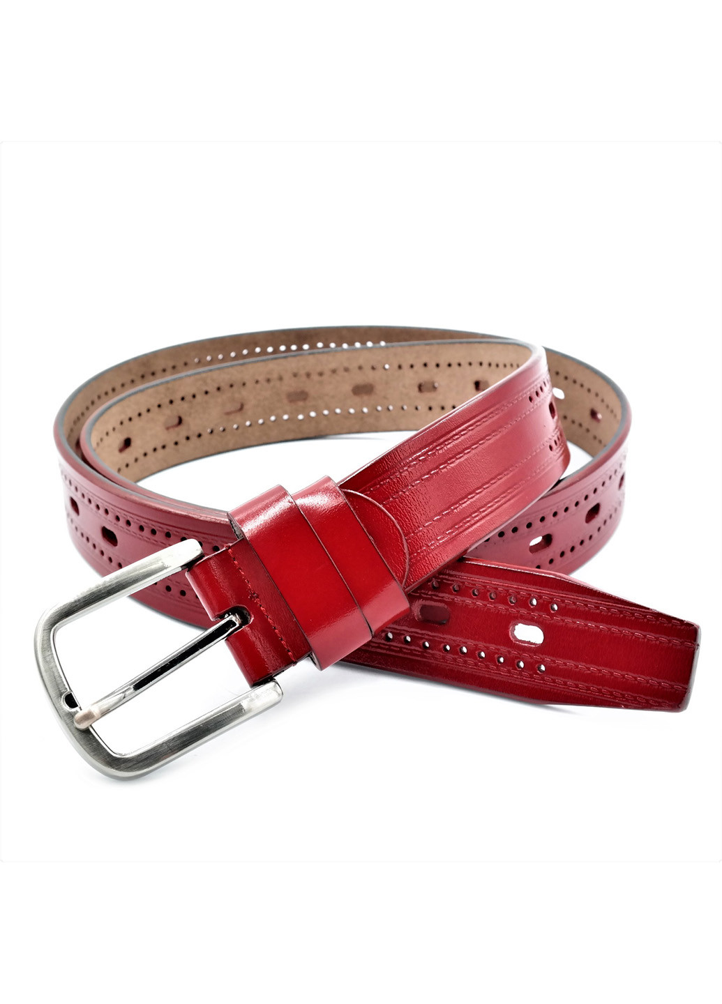 Жіночий шкіряний ремінь 110-115х3,5 см Weatro (210339256)