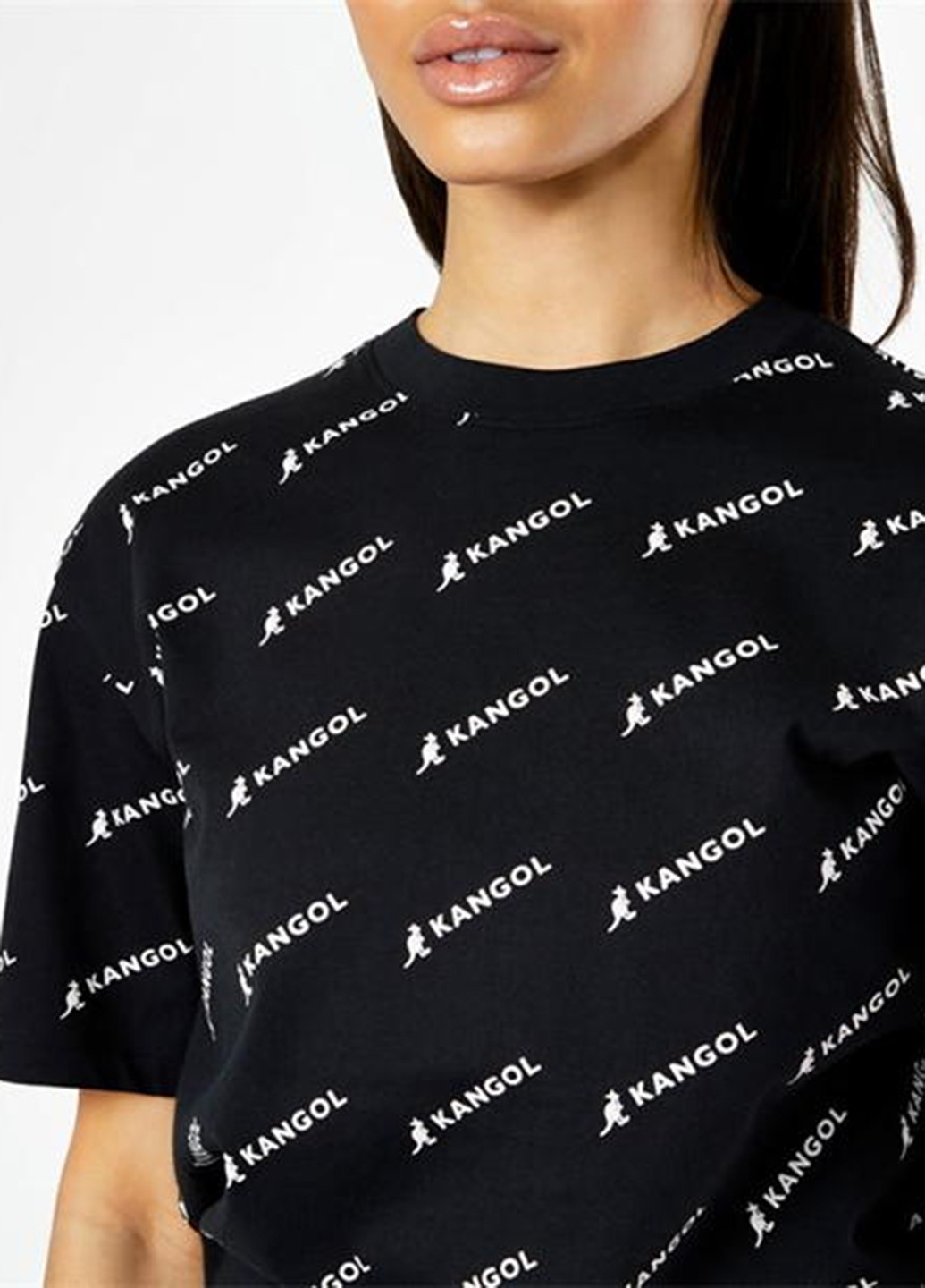 Чорна всесезон футболка Kangol