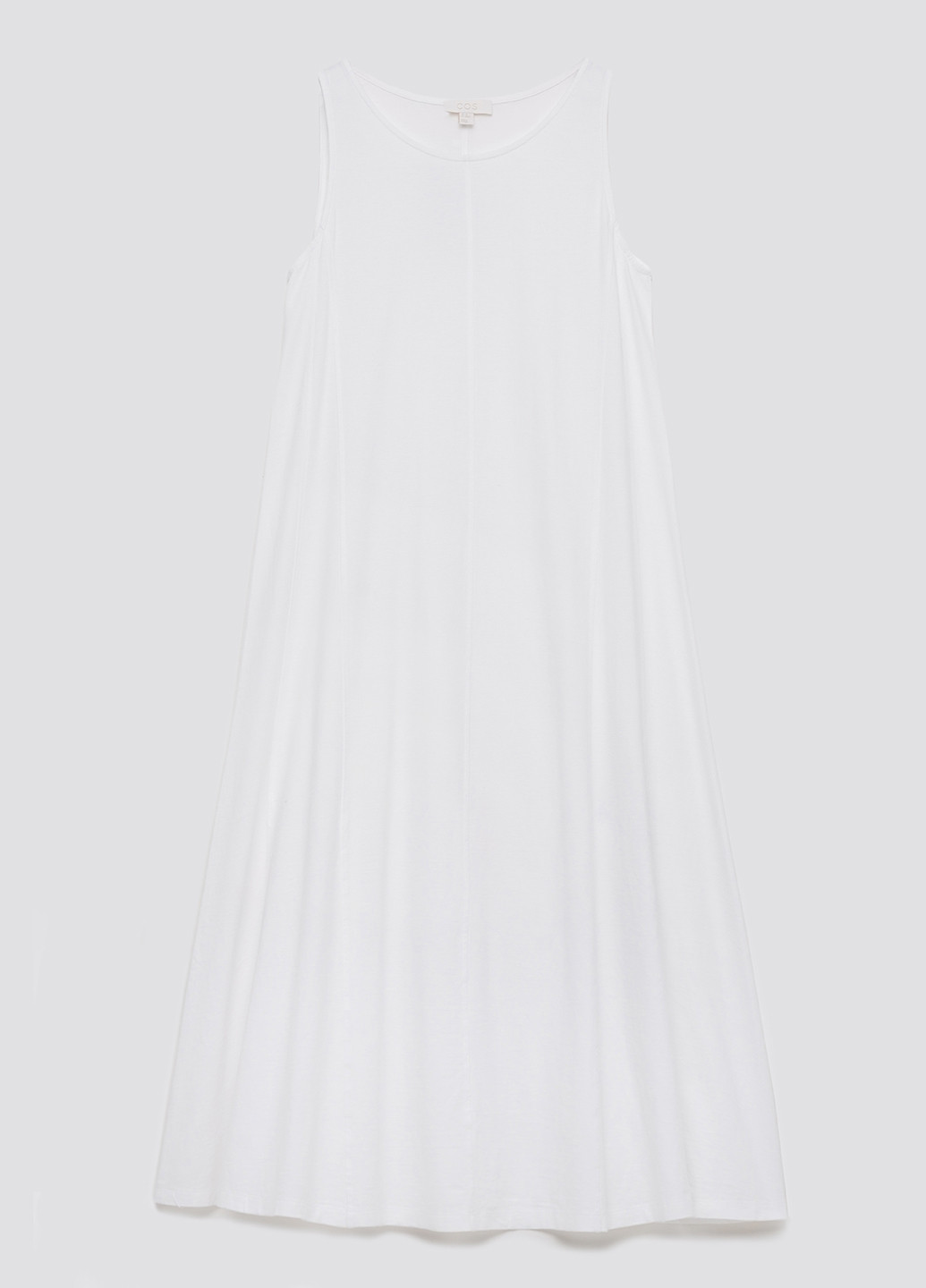 Белое кэжуал платье а-силуэт Cos однотонное