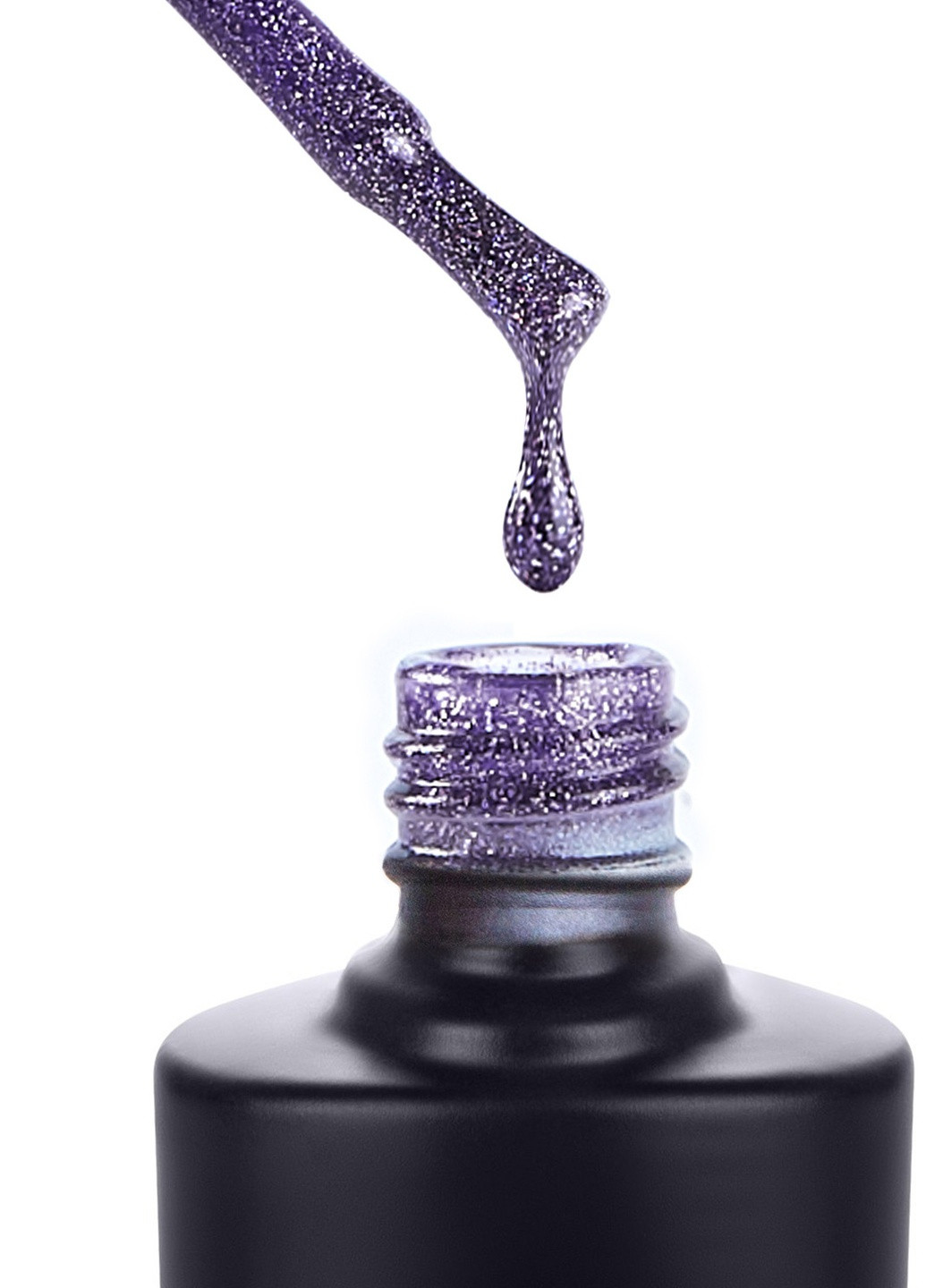 Гель-лак 162 Темно-фіолетовий з блискітками 7.5 мл Reglance (229176387)