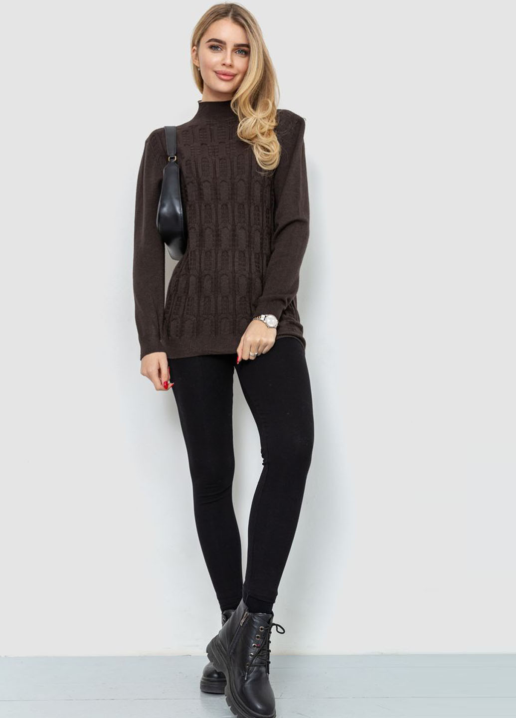 Темно-коричневий демісезонний светр Ager