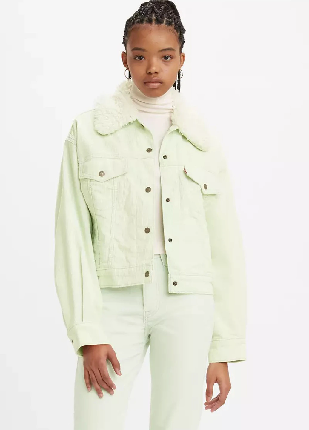 Мятная демисезонная куртка Levi's