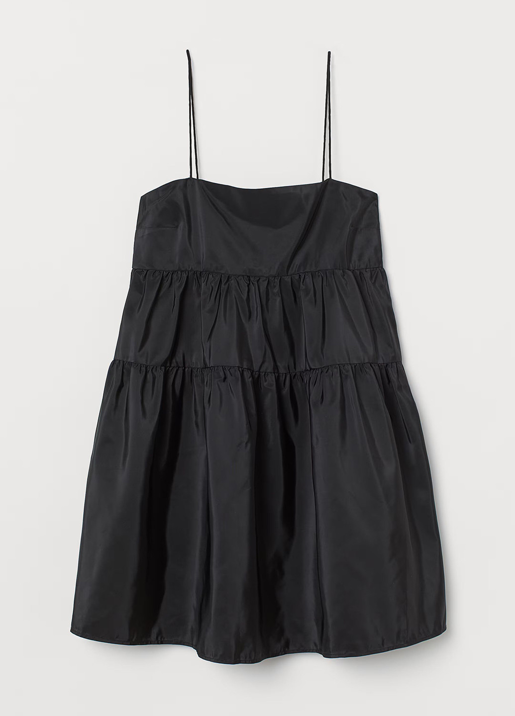 Чорна кежуал сукня з відкритими плечима H&M однотонна