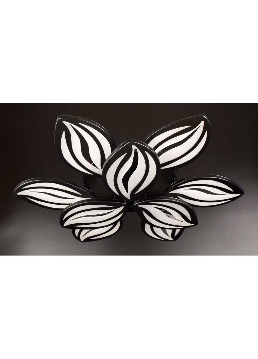 Люстра потолочная LED с пультом A2325/6+3-bk Черный 10х70х70 см. Sunnysky (253630256)