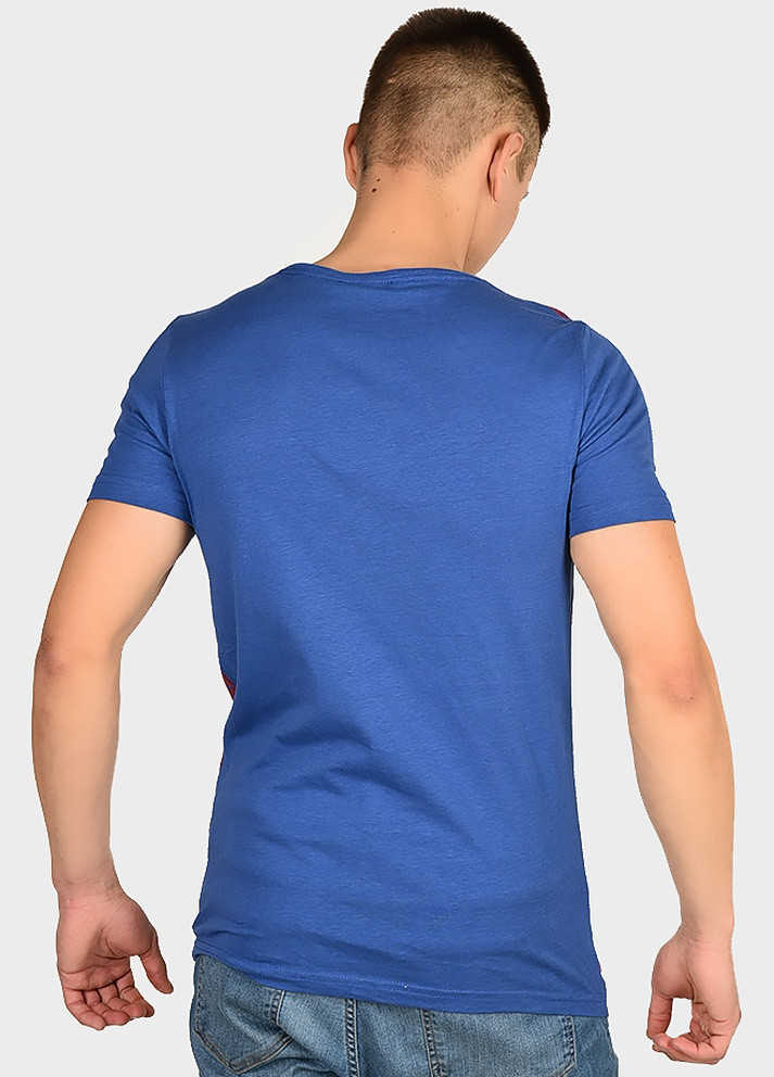 Синяя футболка мужская синяя AAA