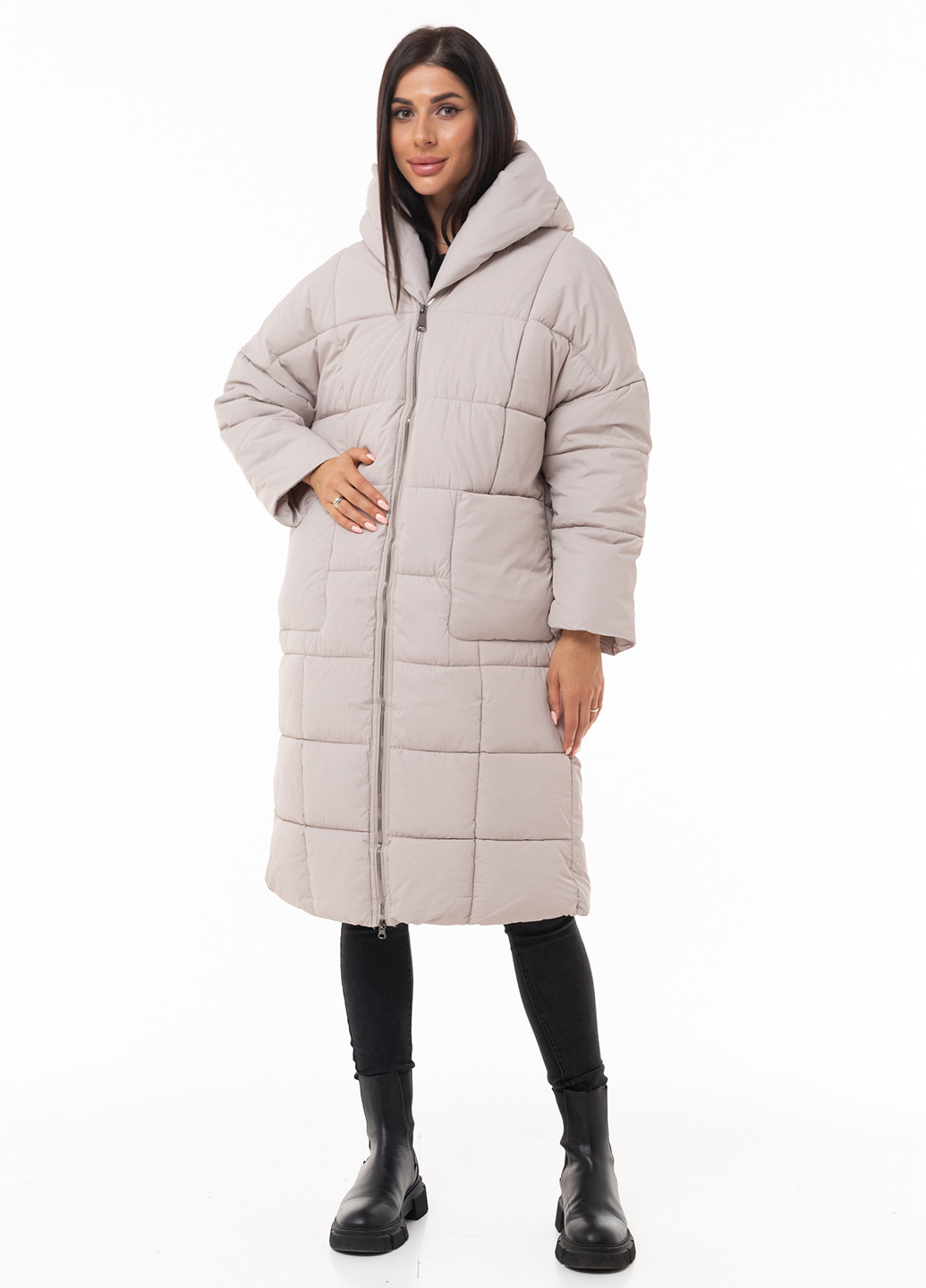 Светло-бежевая зимняя куртка Icon