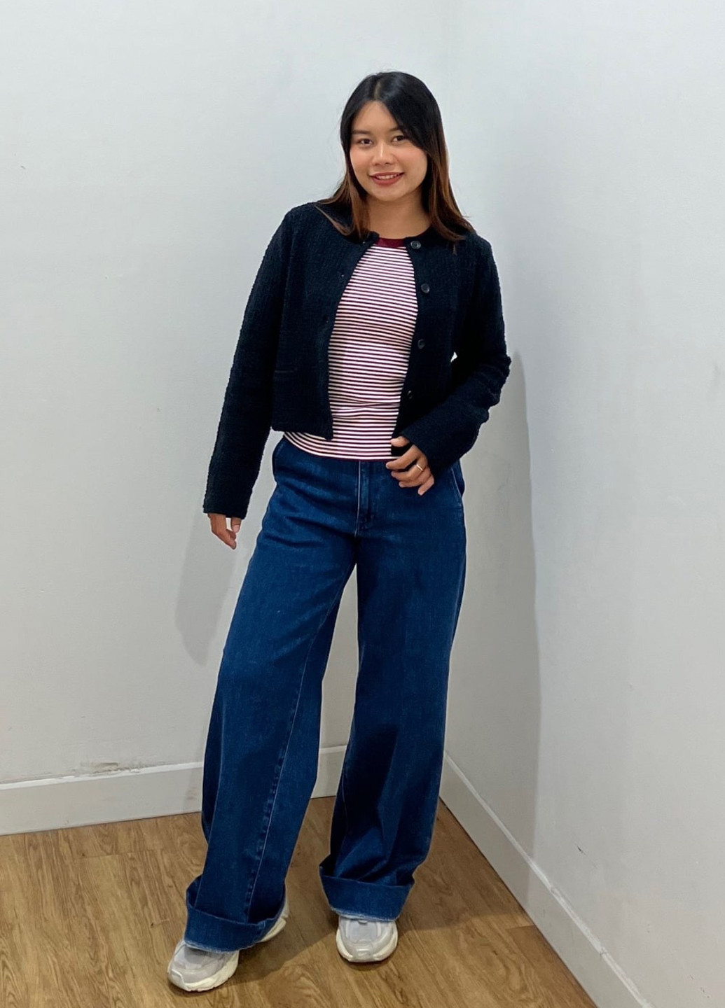 Черный демисезонный кардиган Uniqlo