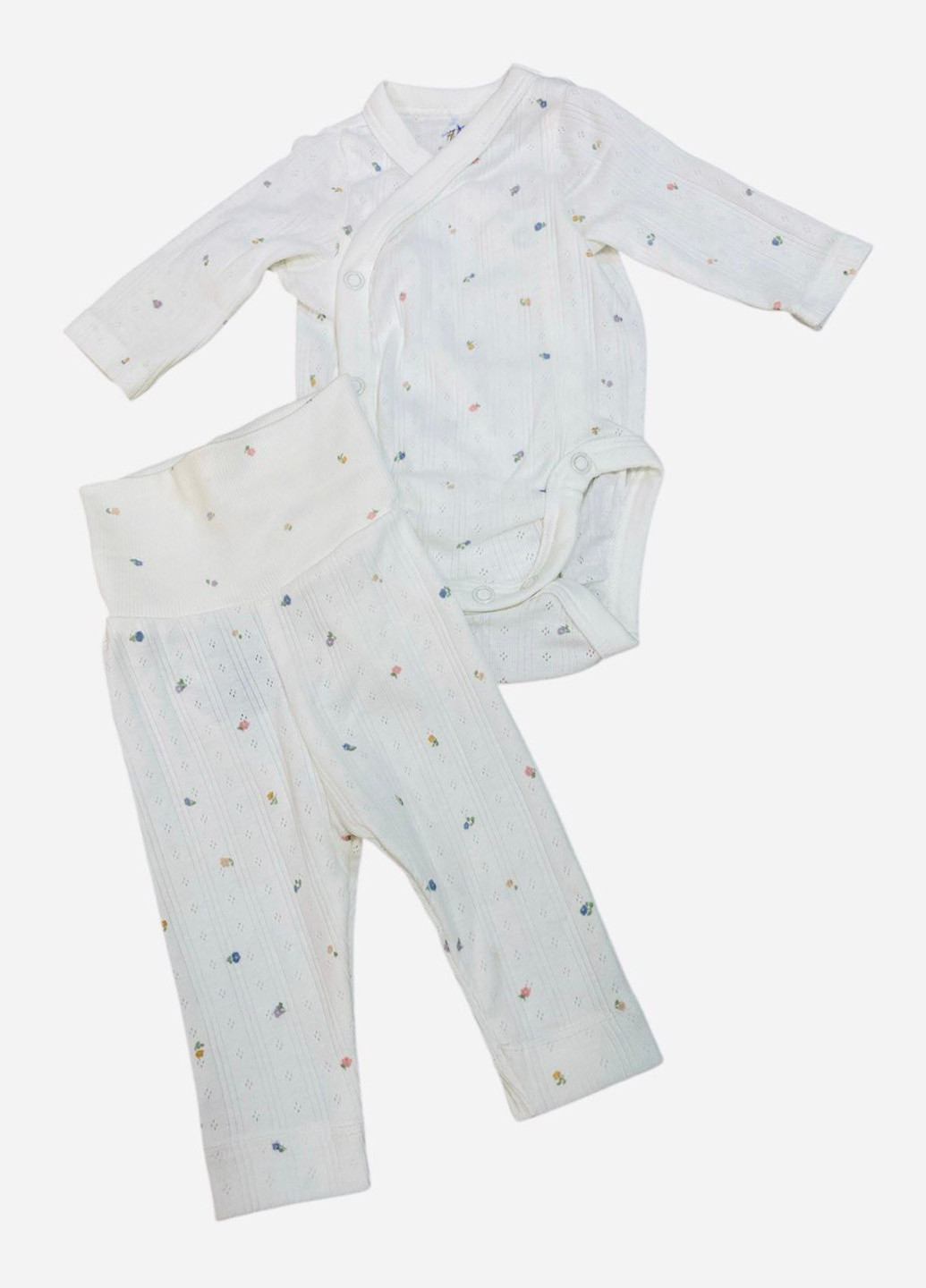 Светло-голубой демисезонный комплект (боди, брюки) H&M