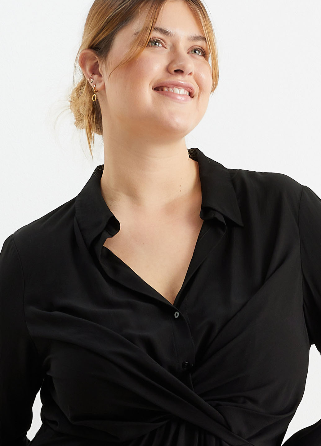 Чорна кежуал сукня сукня-сорочка C&A однотонна