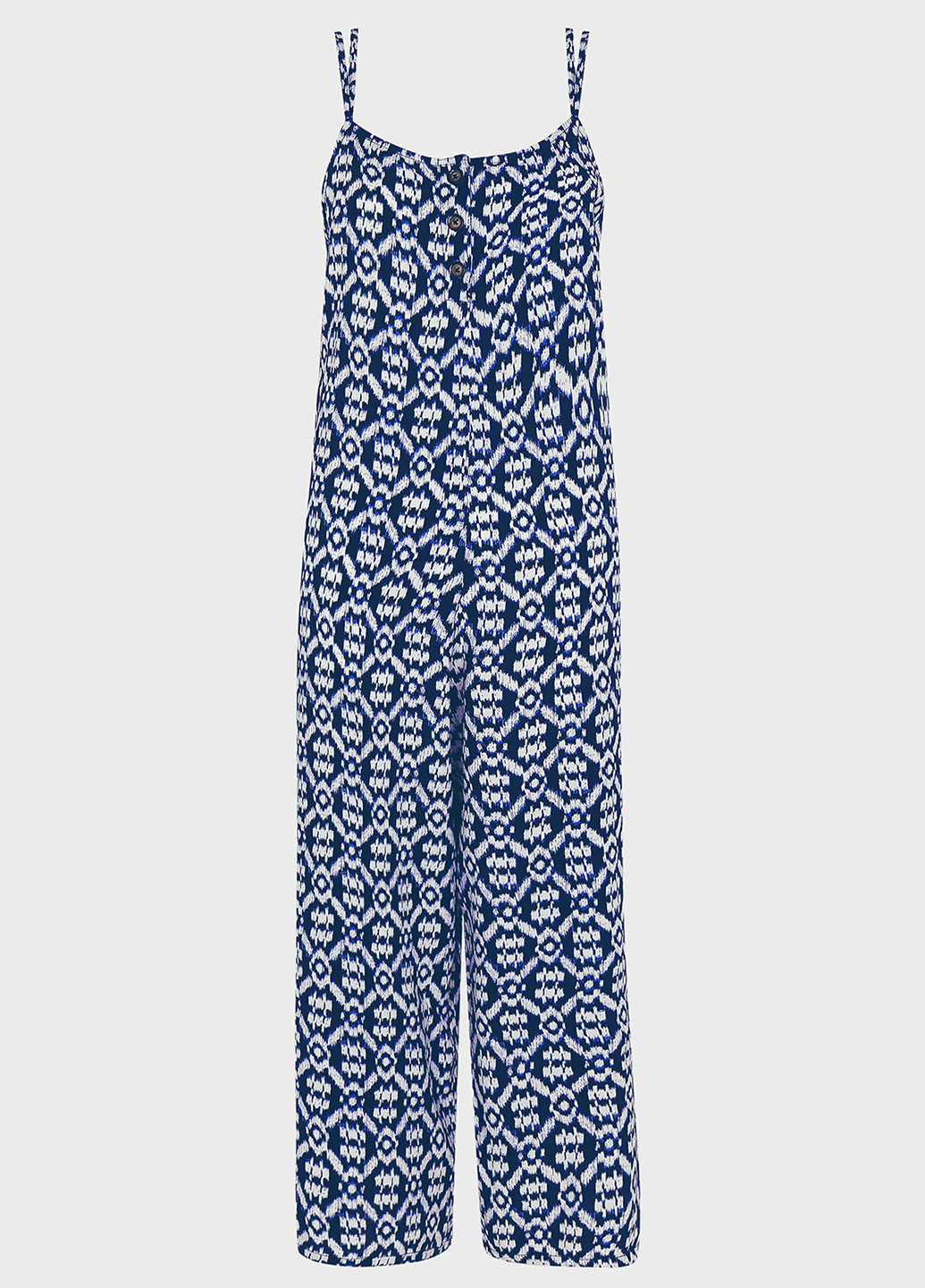 Комбинезон Accessorize комбинезон-брюки орнамент синий кэжуал вискоза
