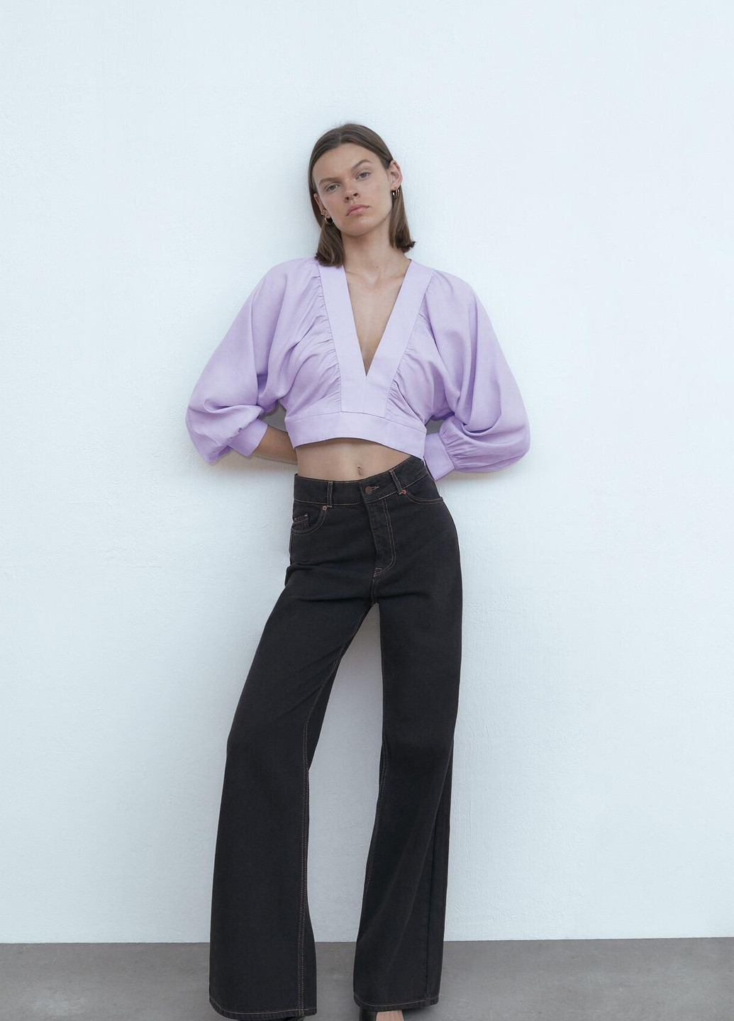 Бузкова блуза Zara