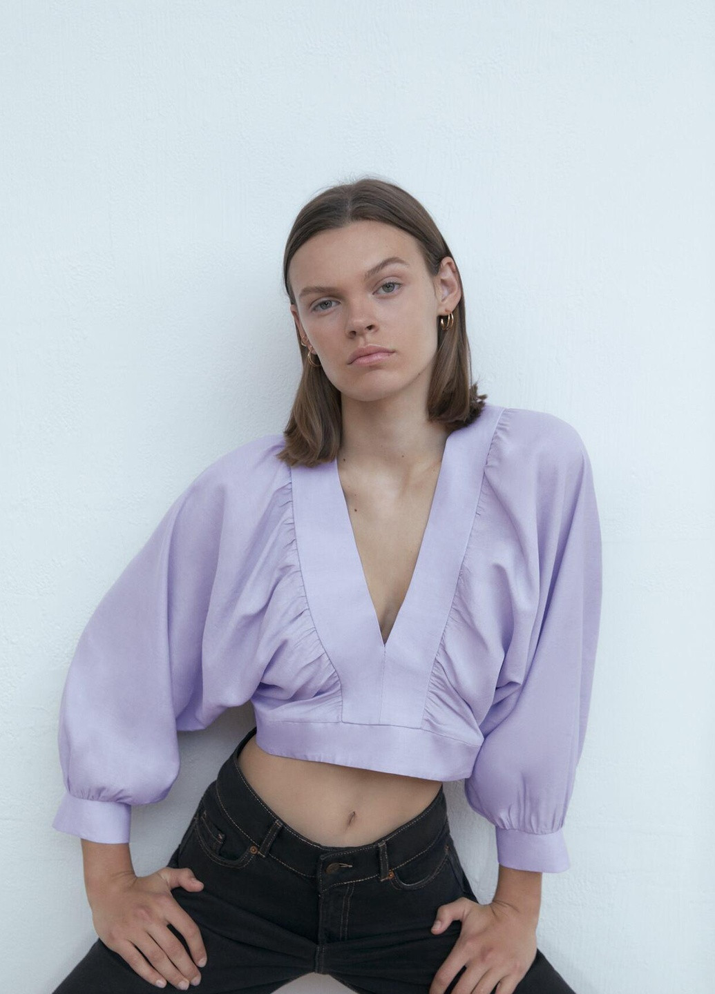 Бузкова блуза Zara