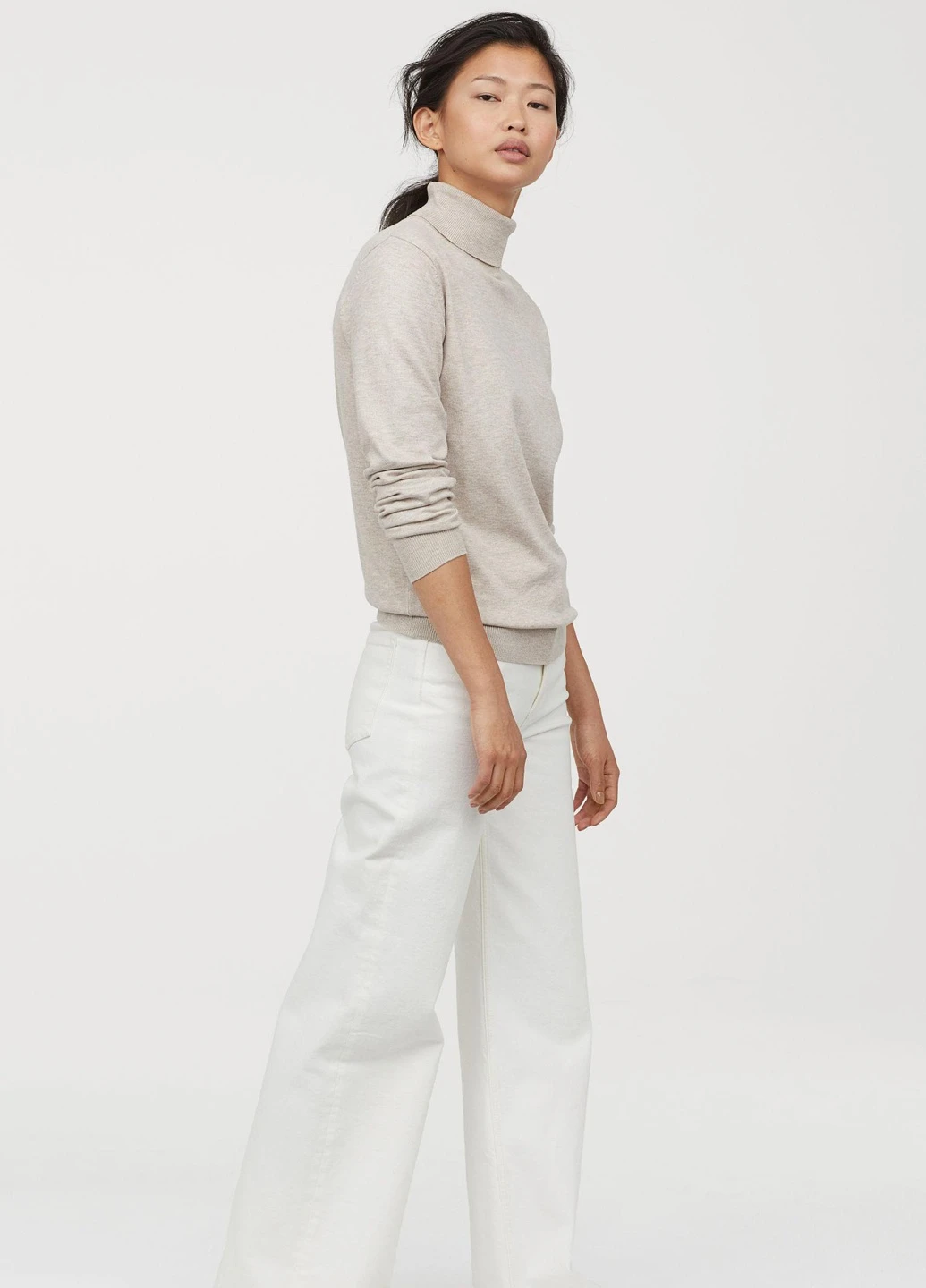 Гольф,бежевий, H&M Basic (254655788)