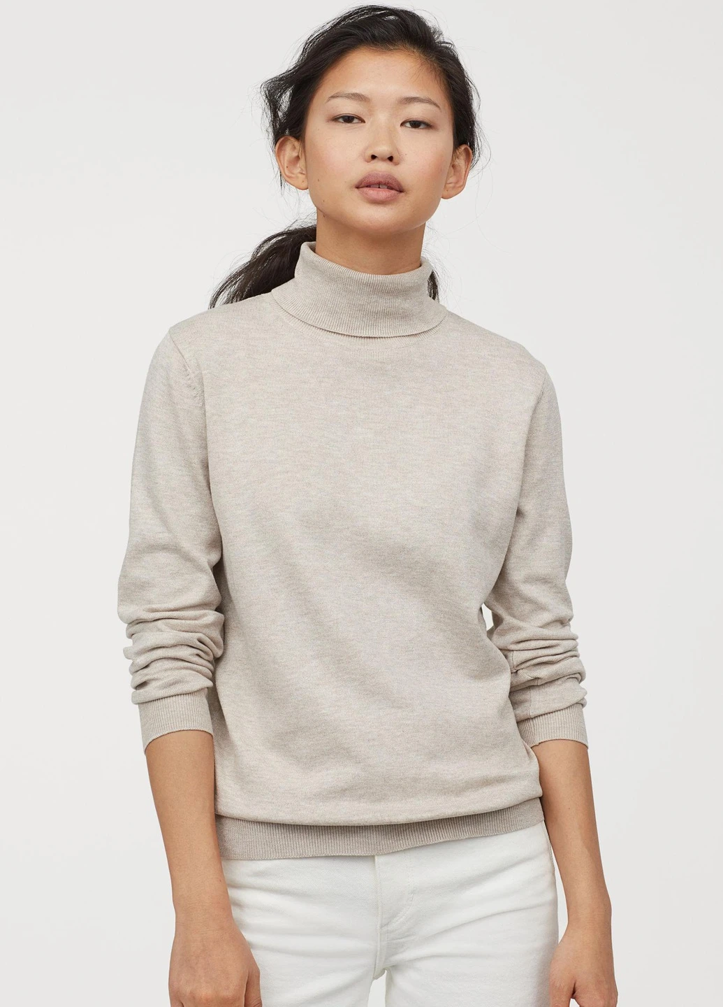 Гольф,бежевий, H&M Basic (254655788)