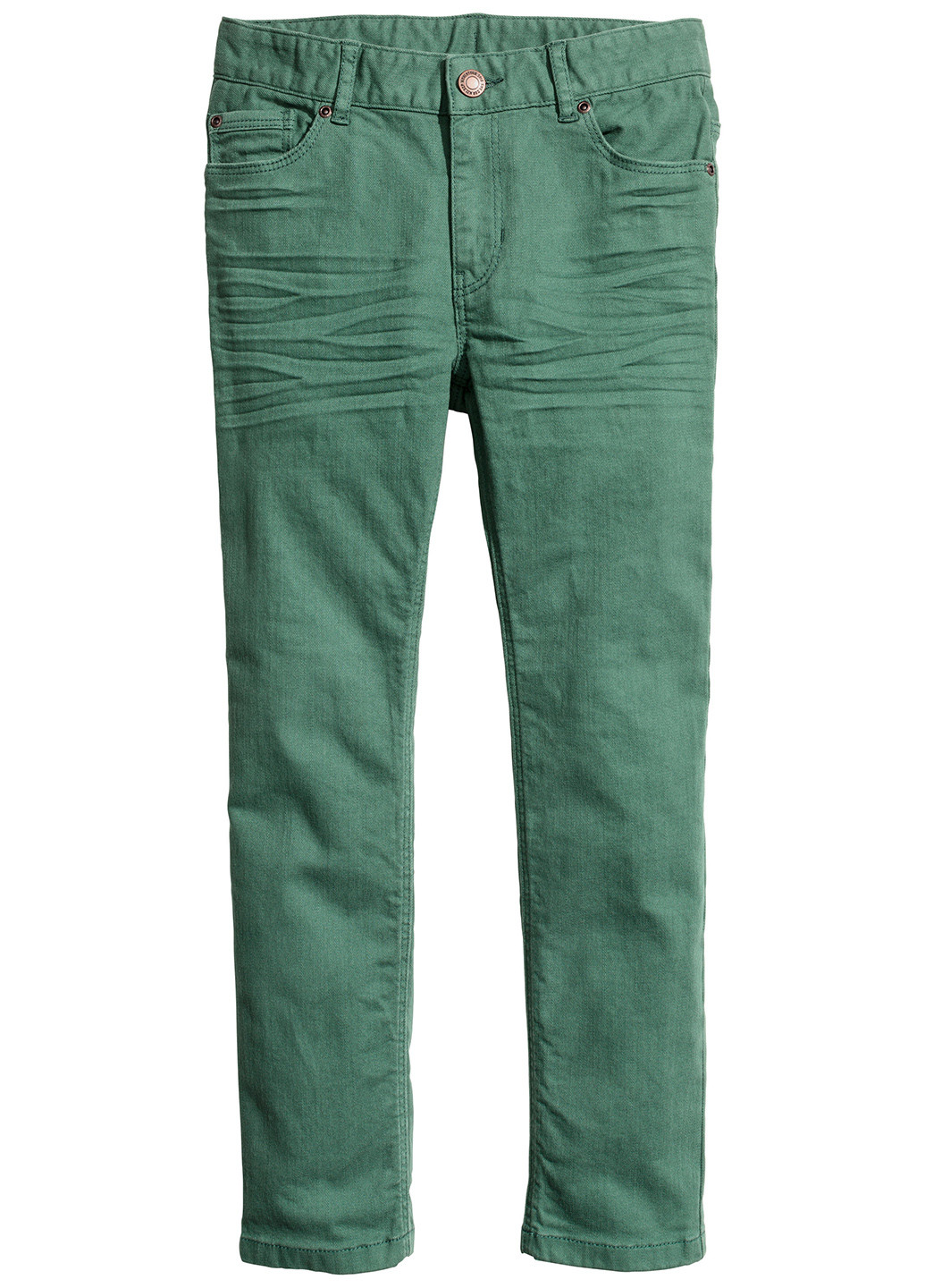 Зеленые демисезонные джинсы H&M