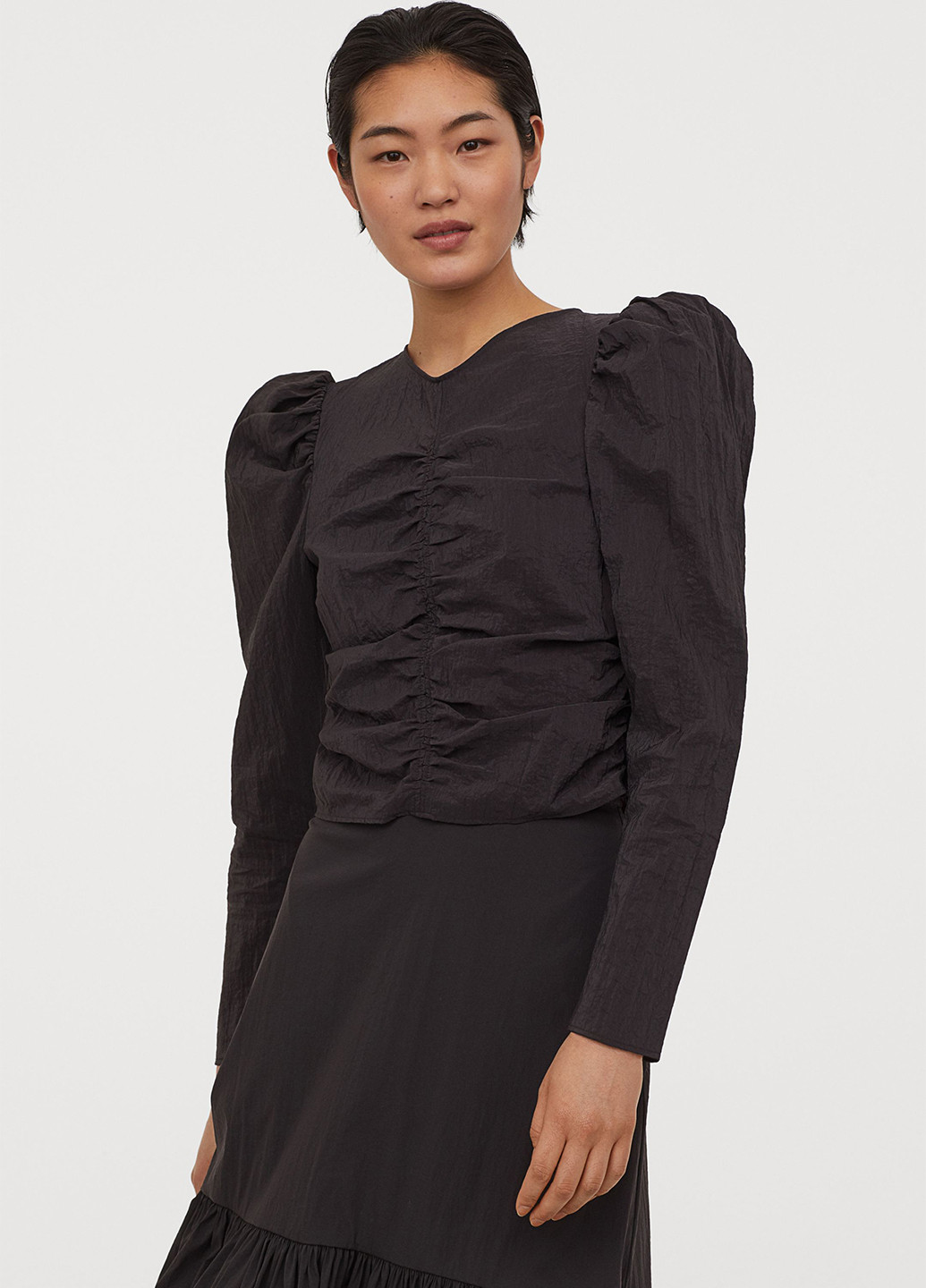 Чёрная блуза H&M