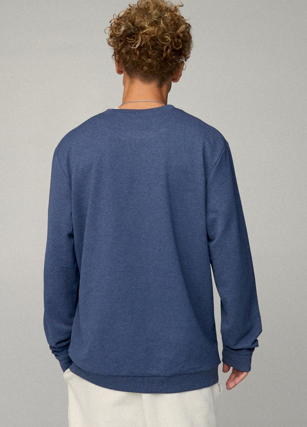 Синій світшот чоловічий oversize /no flis/ YAPPI (252386734)