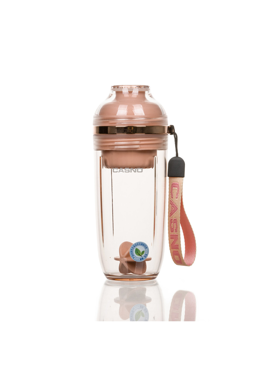 Спортивная бутылка-шейкер 400 Casno розовый