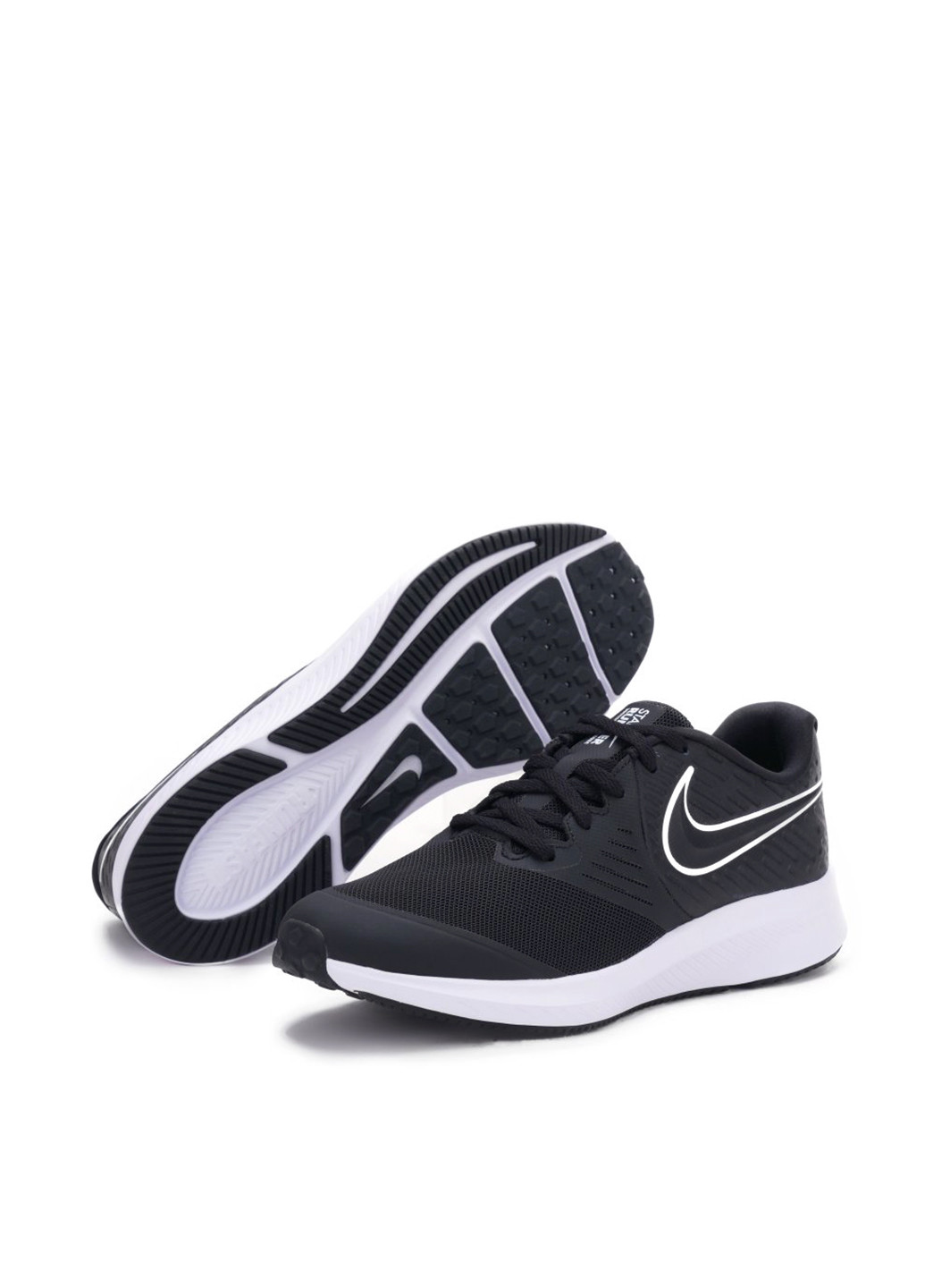 Черно-белые всесезонные кроссовки Nike Star Runner 2 (Gs)