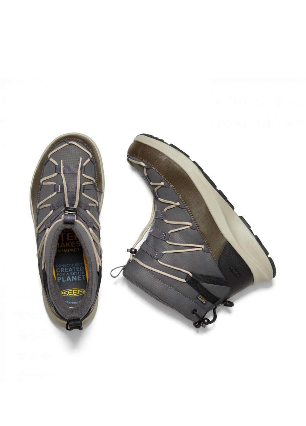 Серые осенние ботинки Keen