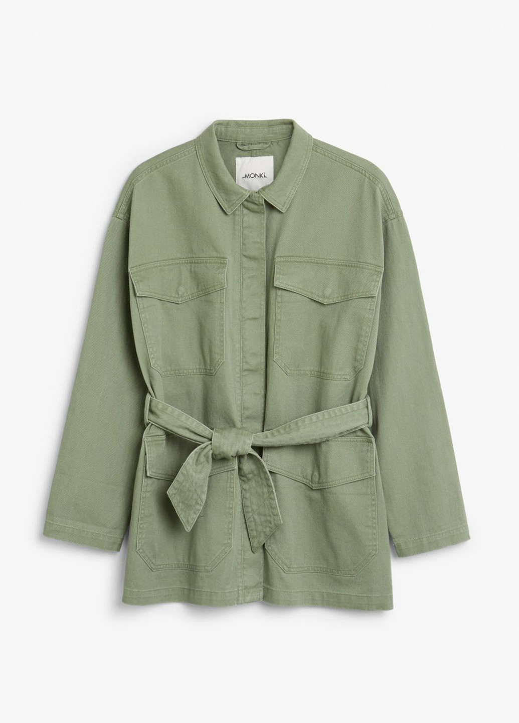 Серо-зеленая демисезонная куртка Monki