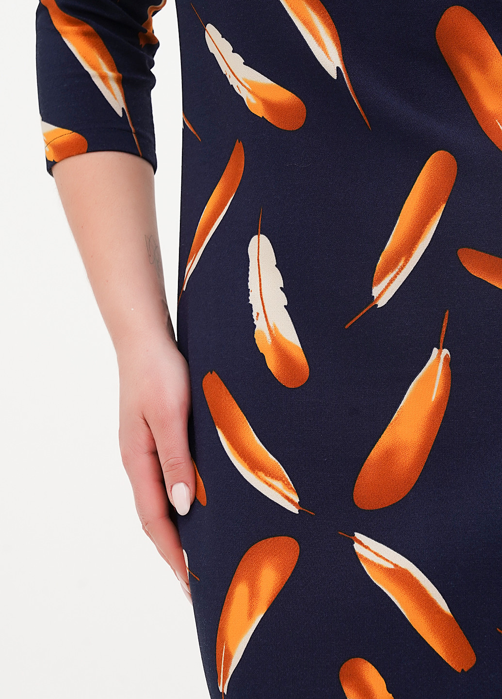 Синя кежуал сукня силуетна Imperial з малюнком