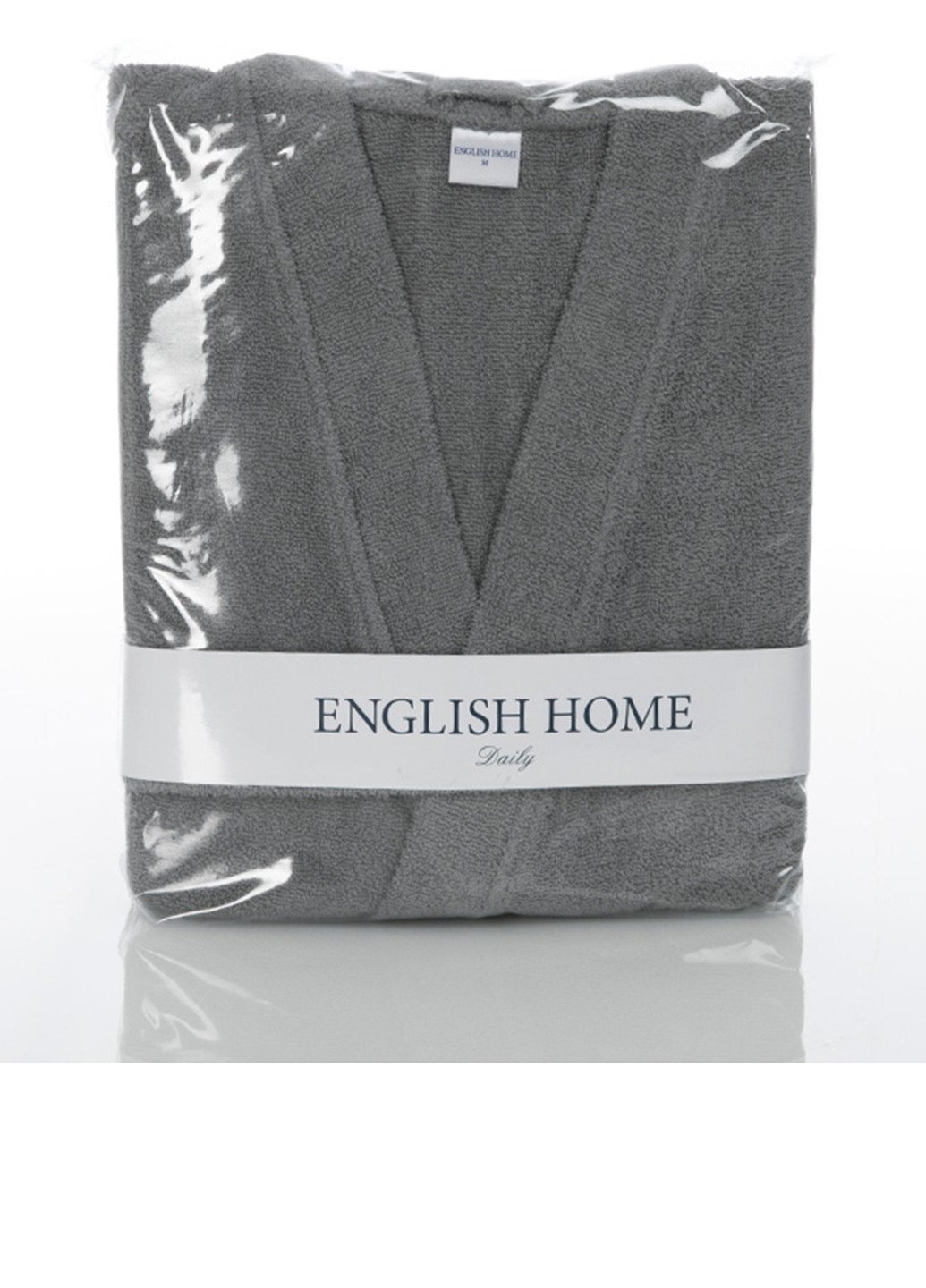 Халат English Home однотонный серый домашний хлопок