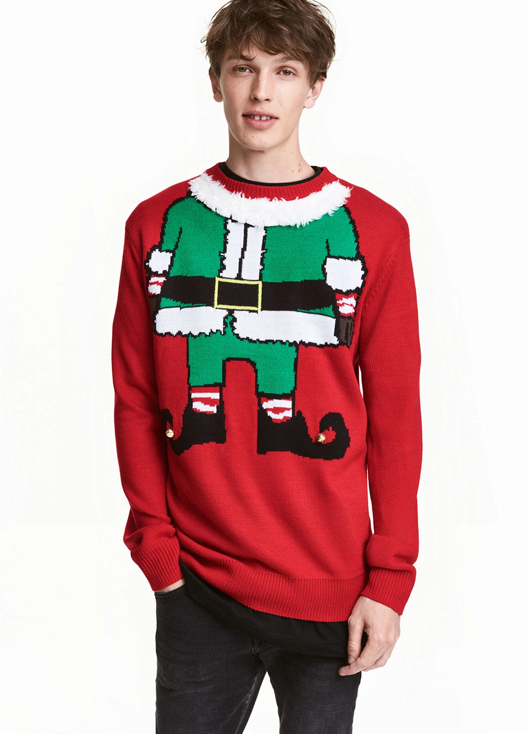 Красный зимний джемпер джемпер H&M