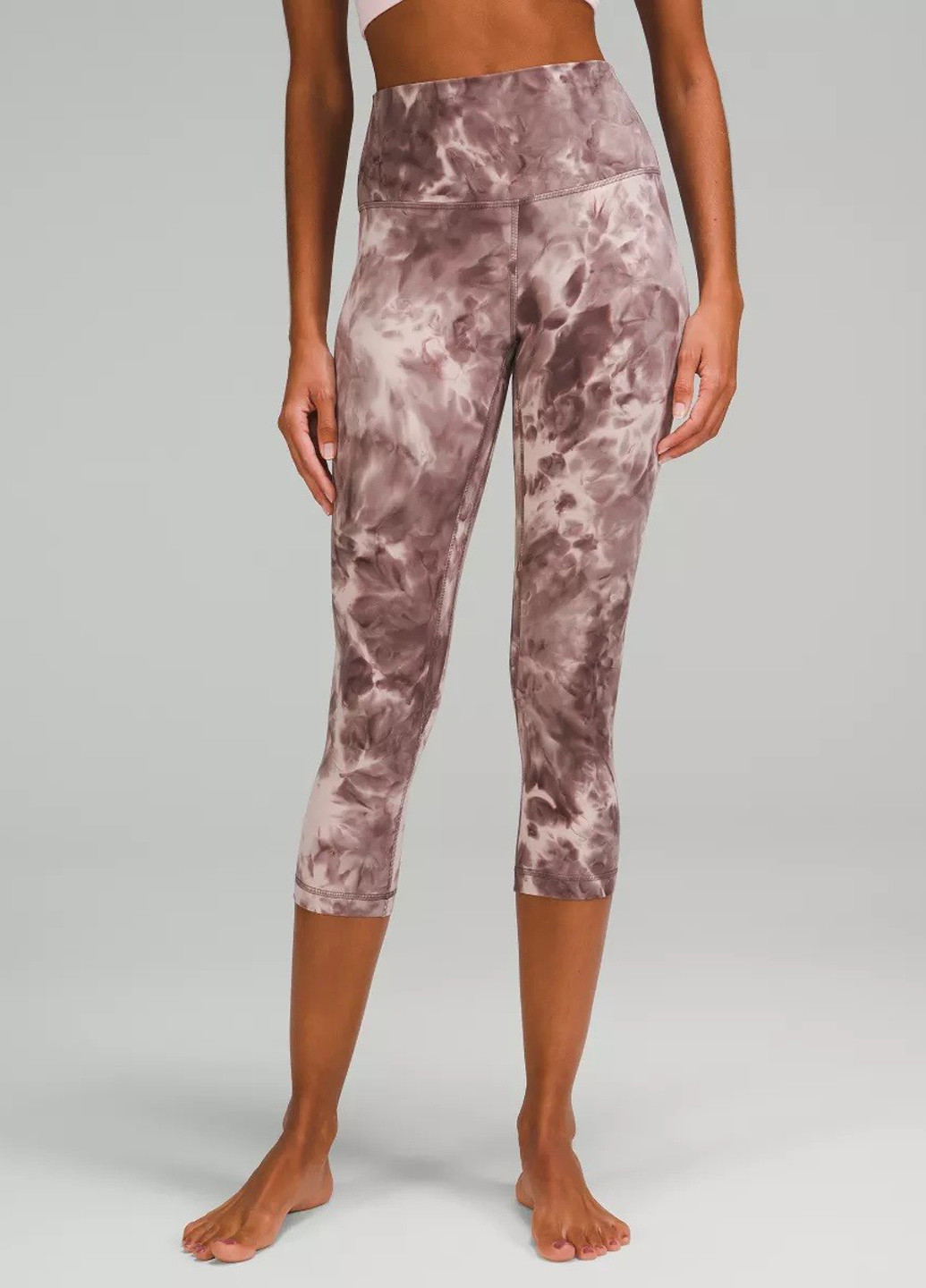 Комбинированные демисезонные легинсы Lululemon Athletica