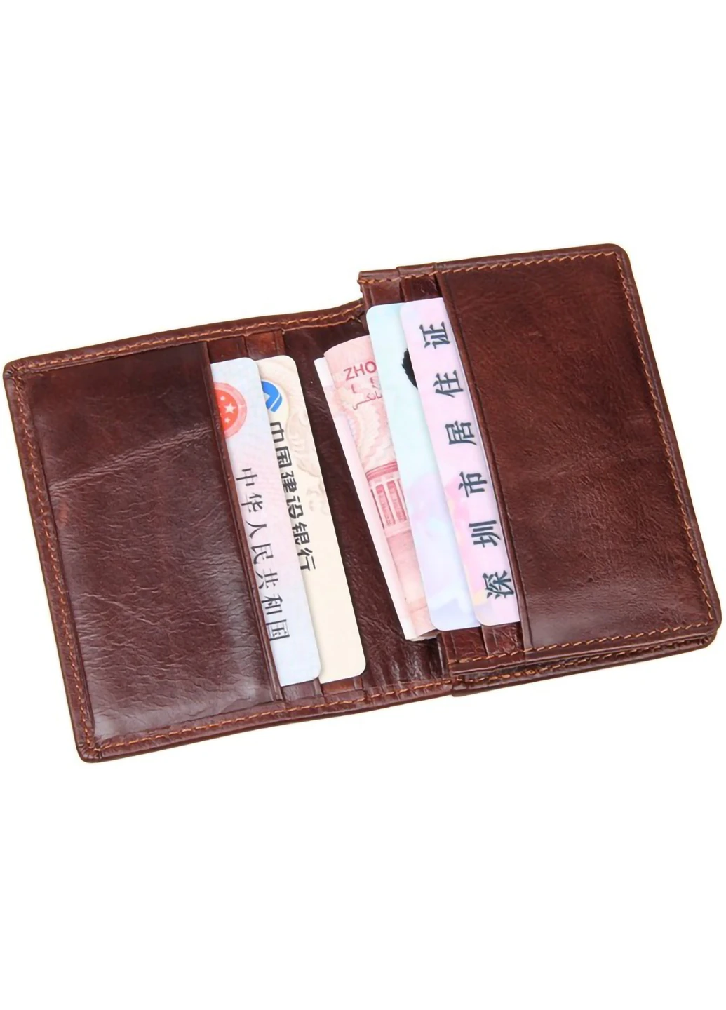 Кожаная визитница 7,5x10,5х0,5 см Vintage (253174434)