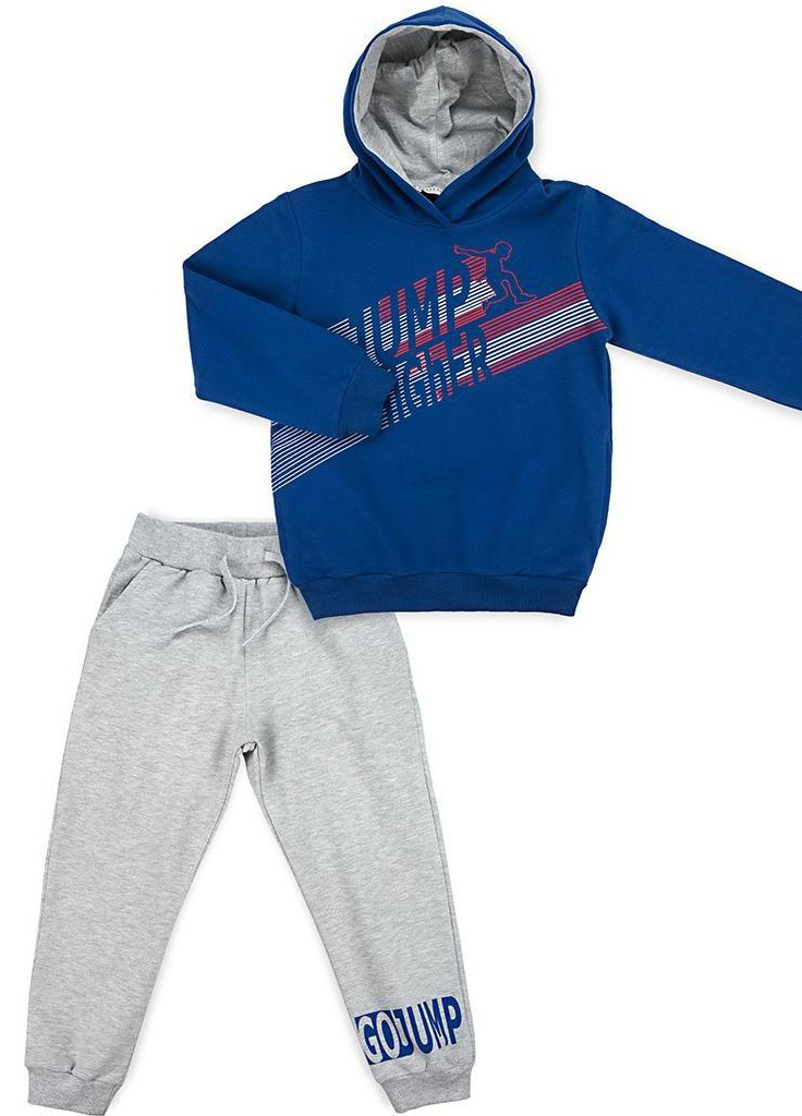 Синий демисезонный костюм десткий "jump higher" (11322-128b-blue) Breeze