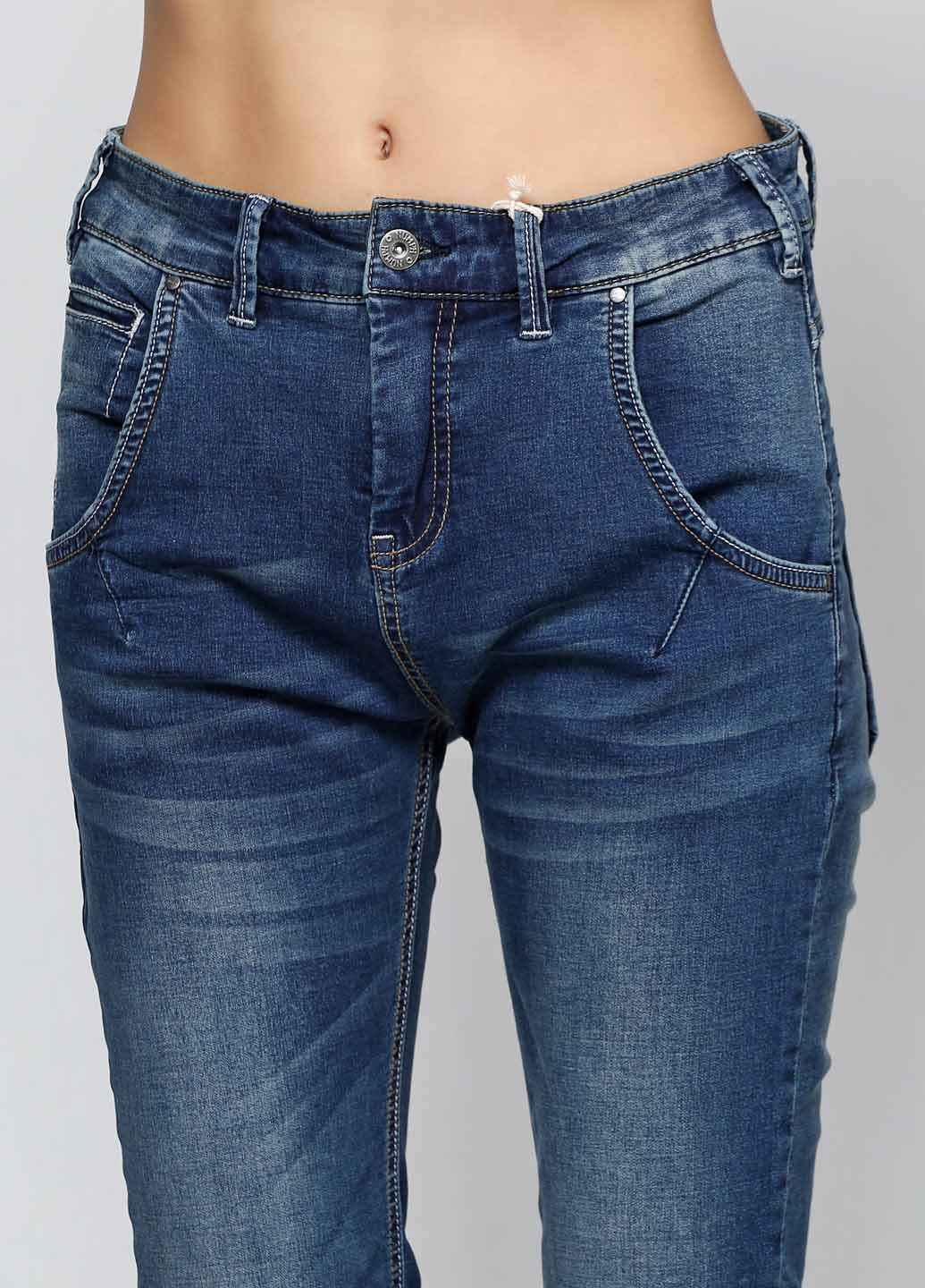 Синие демисезонные джинсы Numph