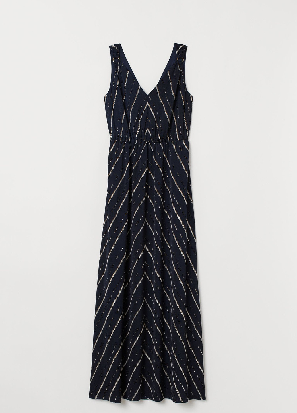 Темно-синее кэжуал платье H&M с рисунком