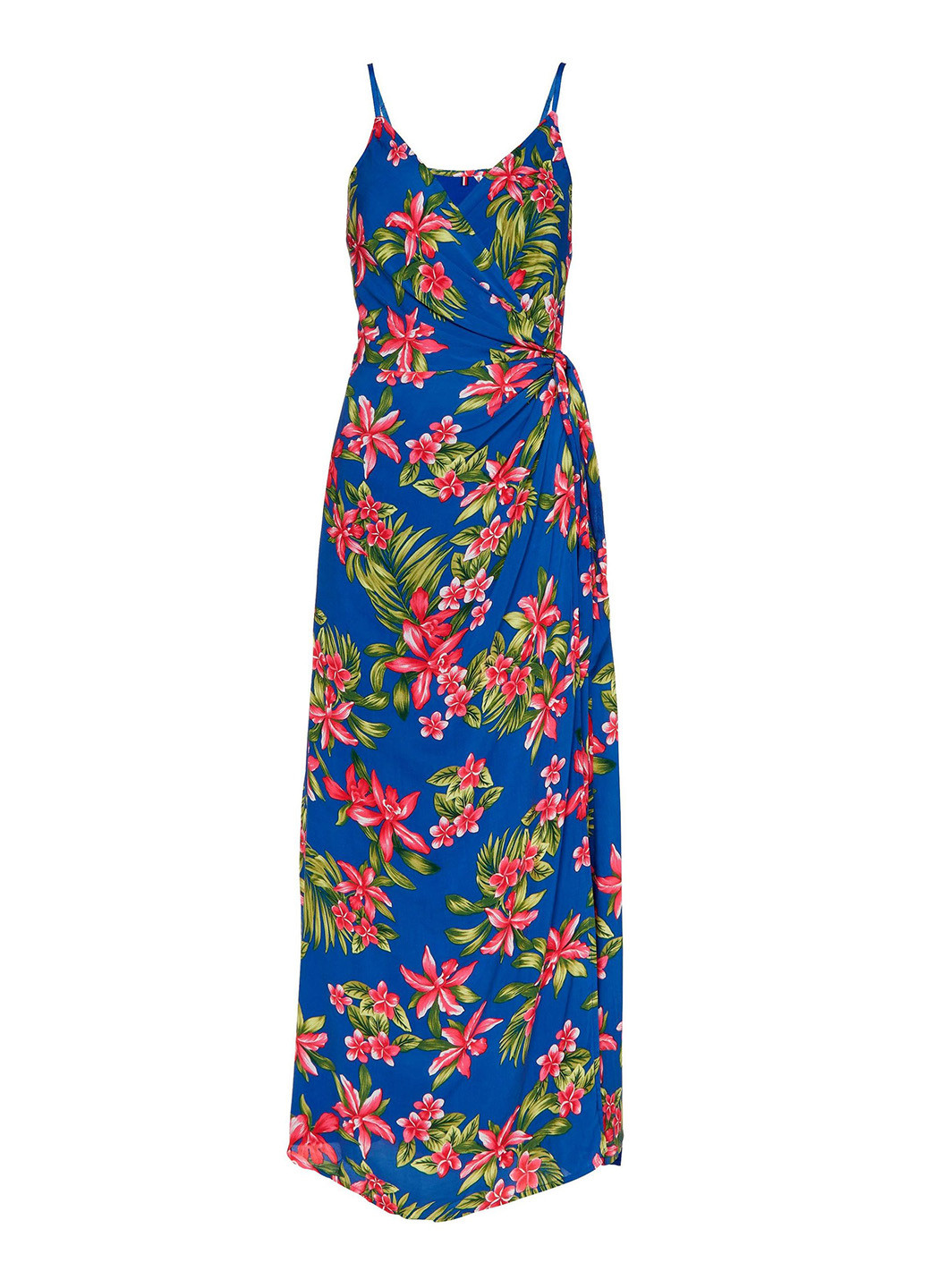 Комбинированное кэжуал платье на запах Tommy Hilfiger с цветочным принтом
