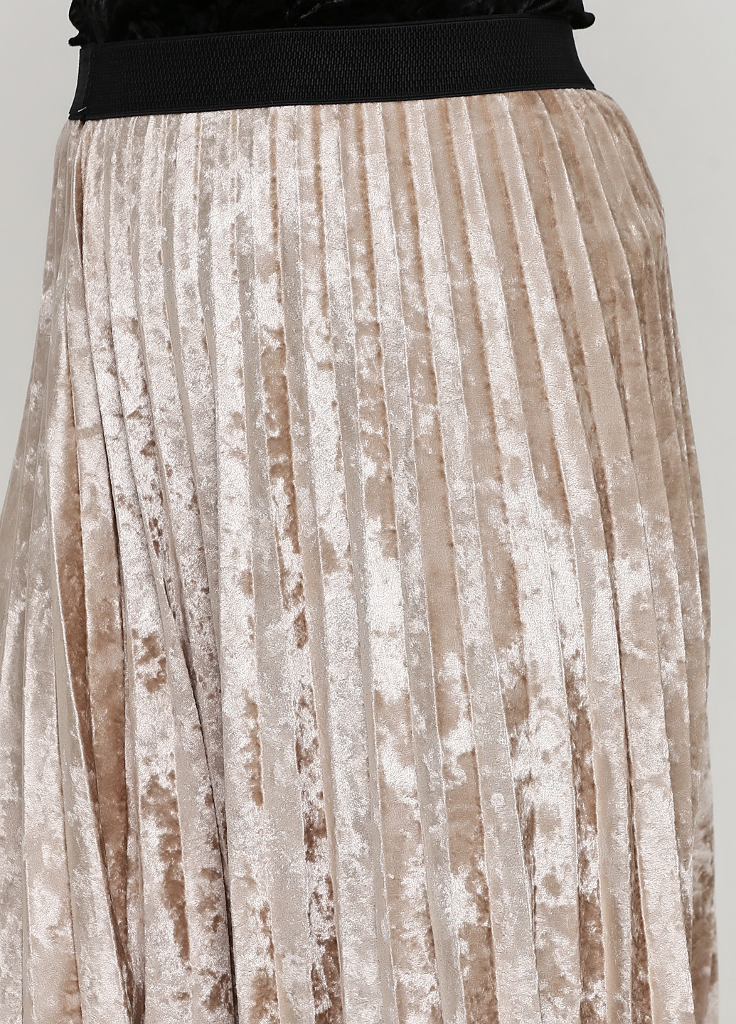 Бежевая кэжуал однотонная юбка PIPER & JUNE плиссе