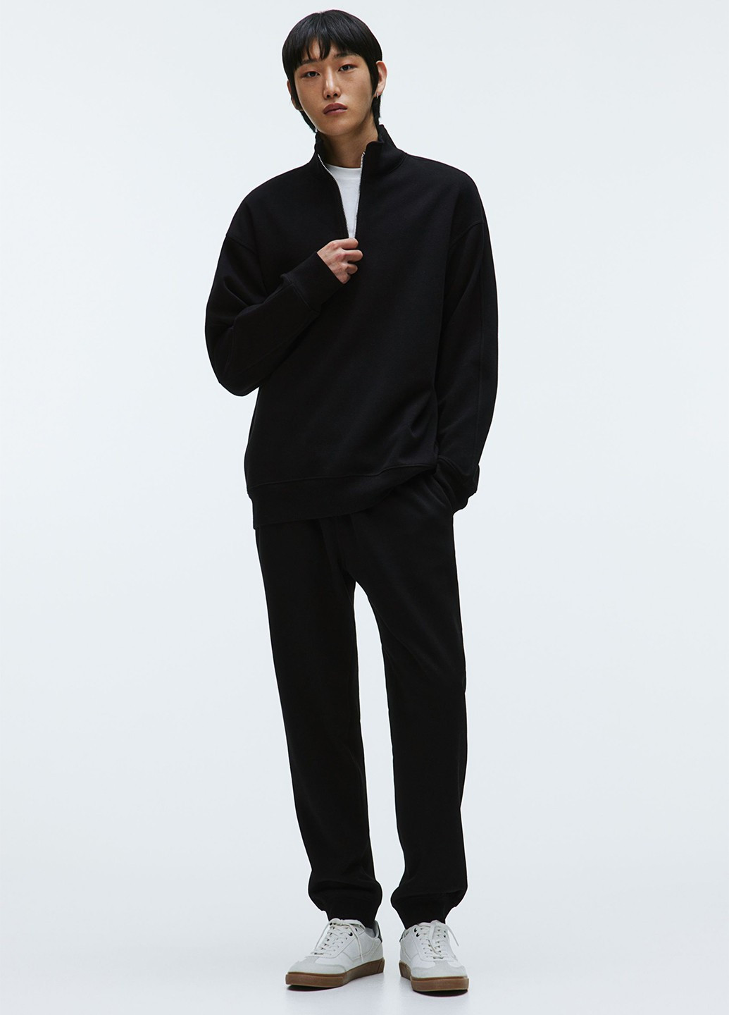 Черные спортивные, кэжуал демисезонные джоггеры брюки H&M