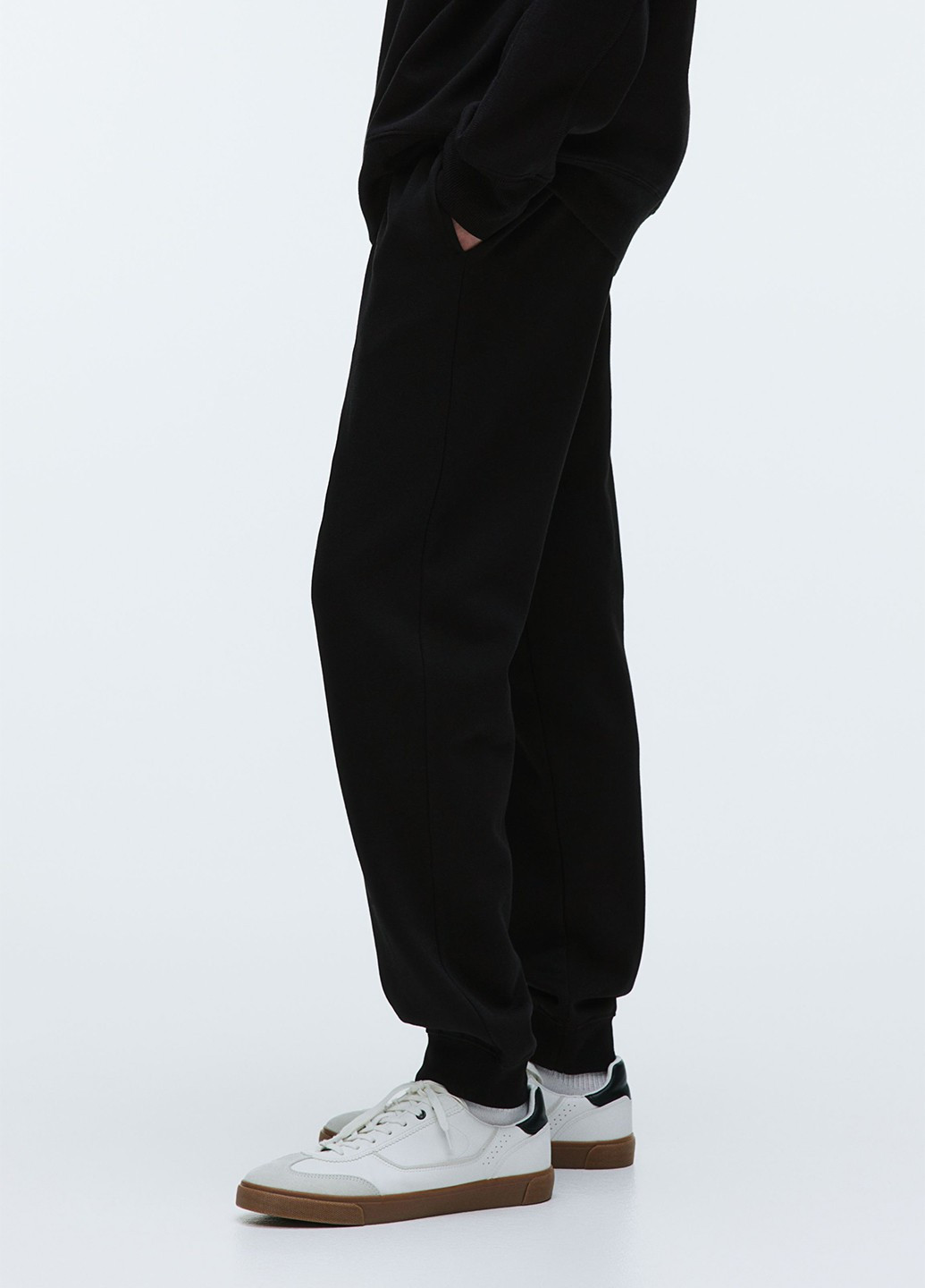 Черные спортивные, кэжуал демисезонные джоггеры брюки H&M