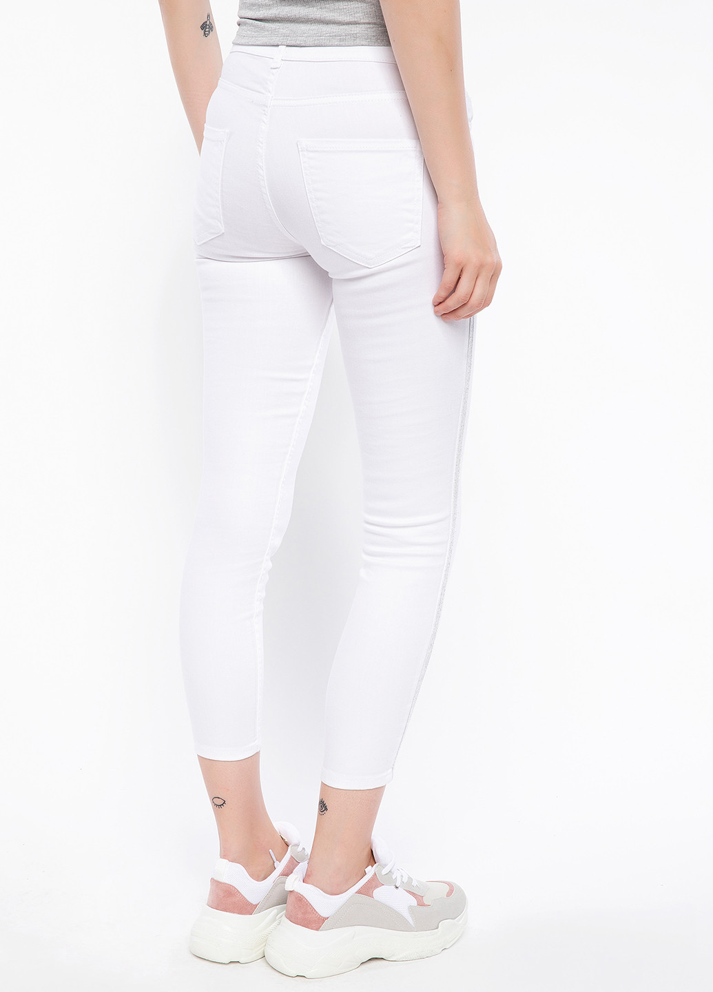 Белые кэжуал летние брюки DeFacto