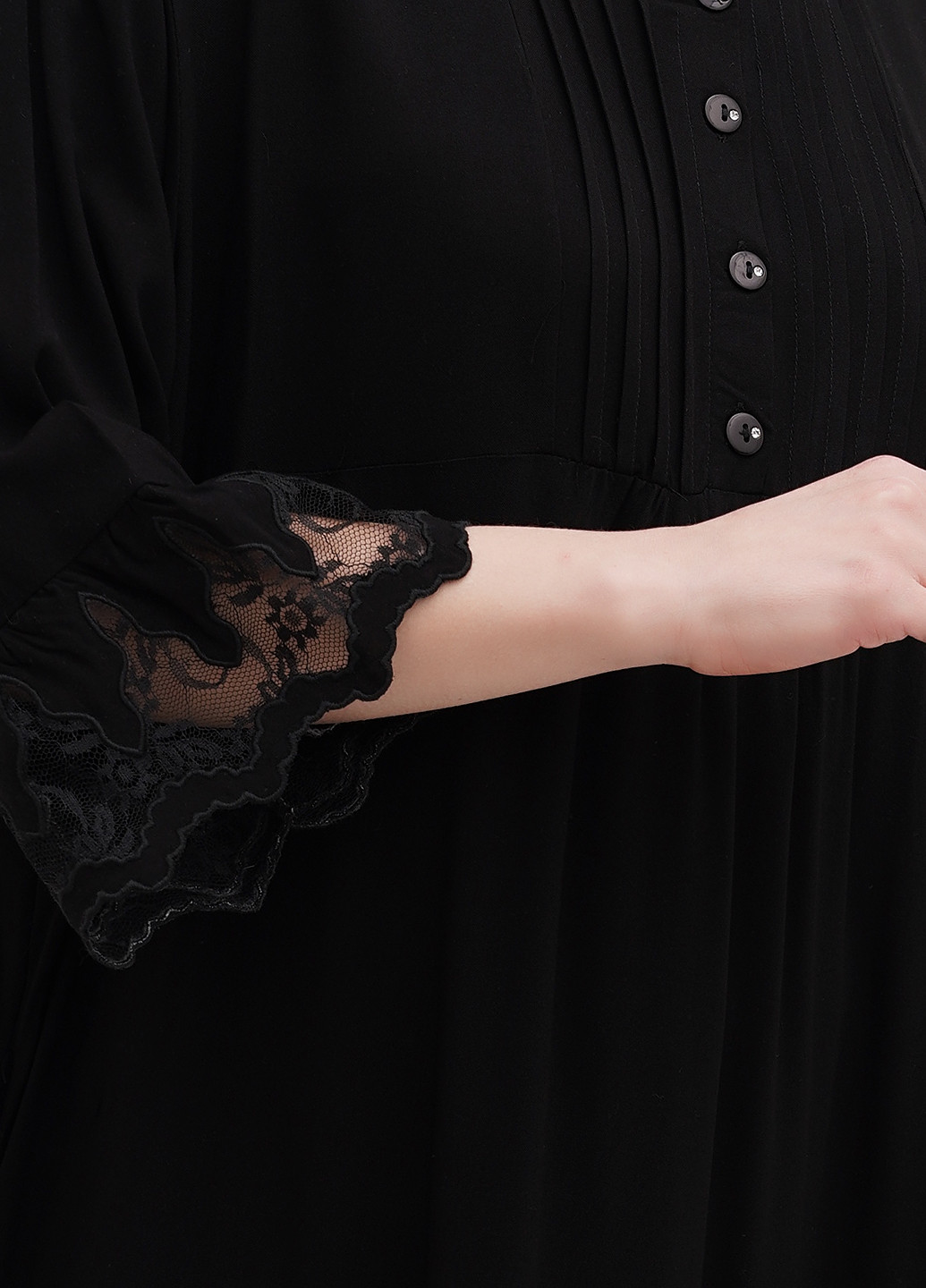 Чорна домашній сукня а-силует IMAJINAL однотонна