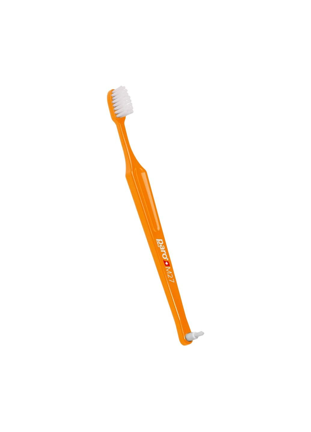Детская зубная щетка Esro AG M27 средней жесткости оранжевая (7.9744/6) Paro Swiss (254084472)