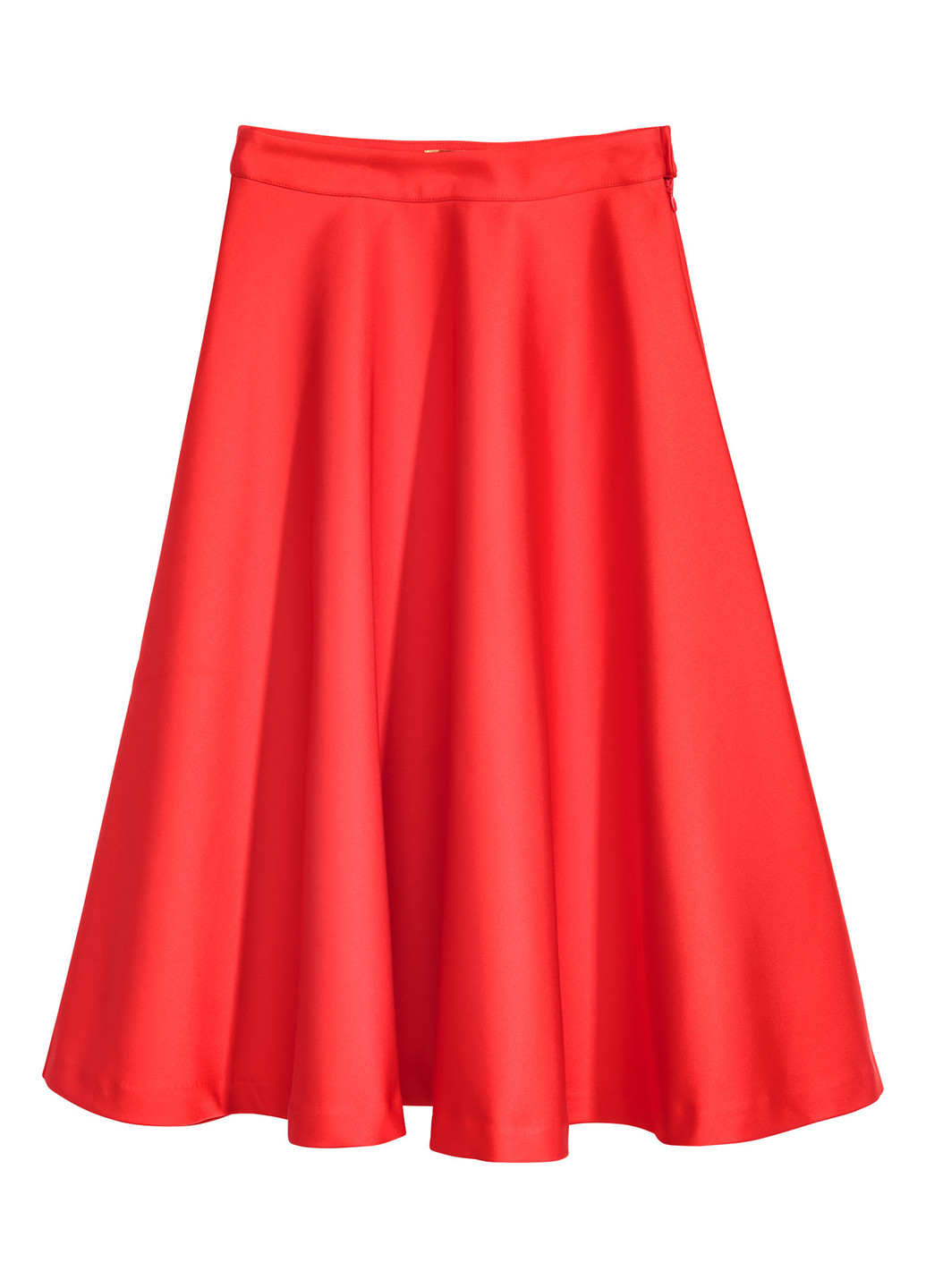 Красная кэжуал юбка H&M клешированная