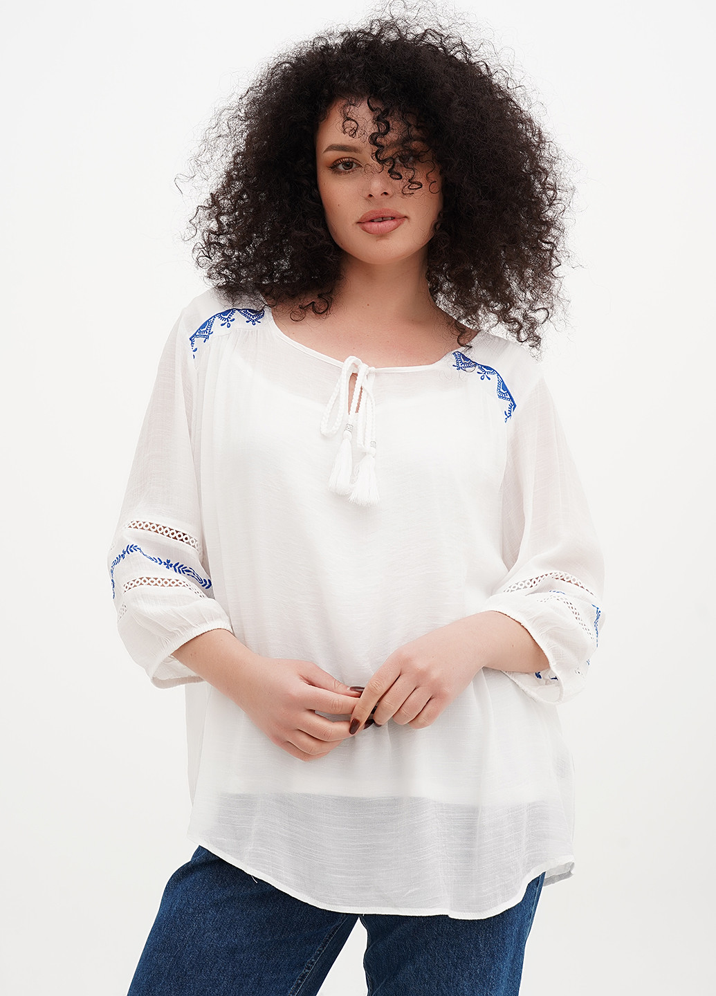 Белая блуза Studio