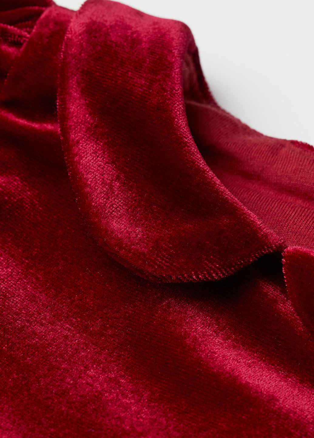 Темно-червона святковий сукня кльош H&M однотонна