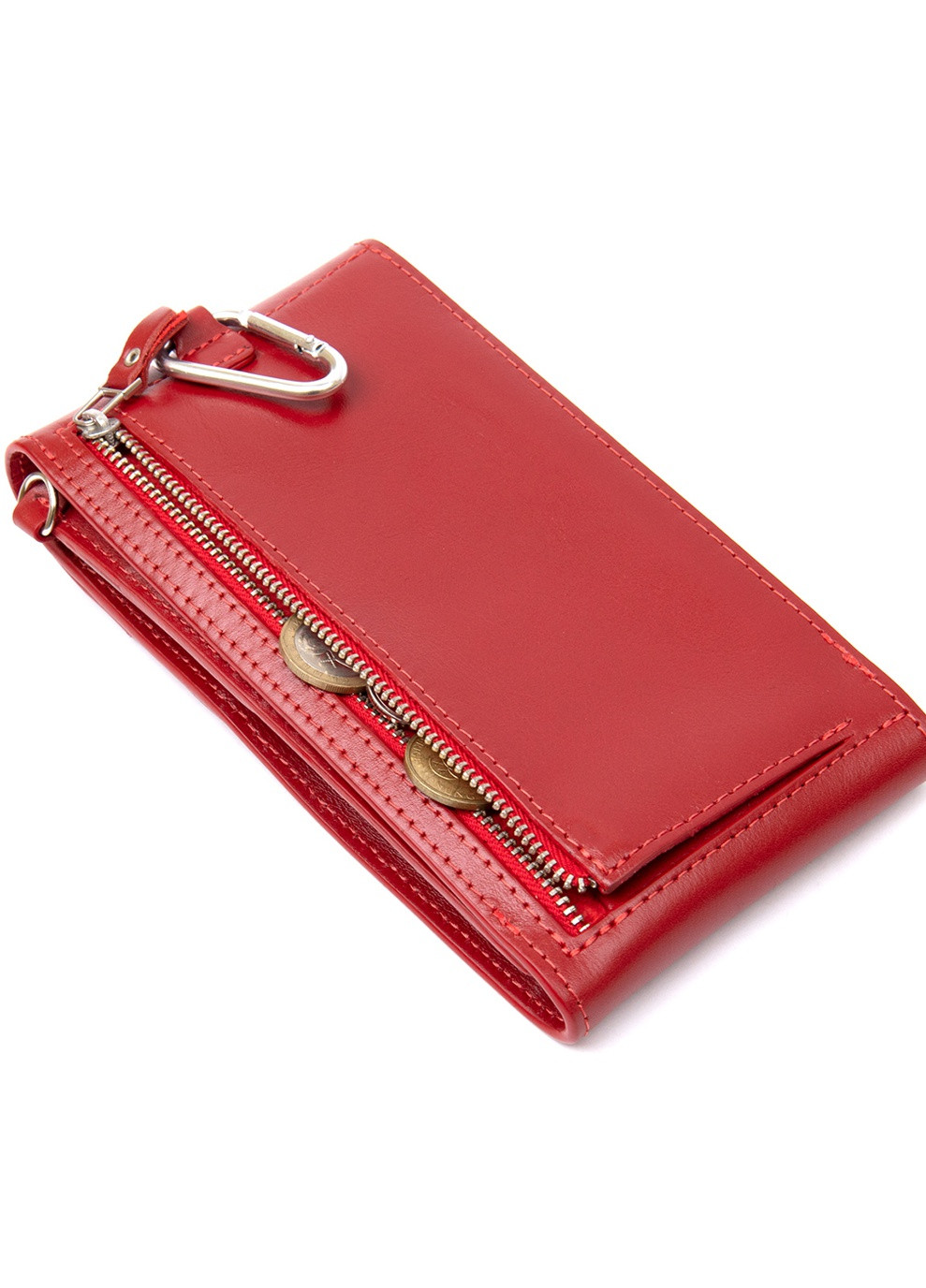 Женская кожаная сумка-кошелек 20х10х2 см Grande Pelle (250097310)