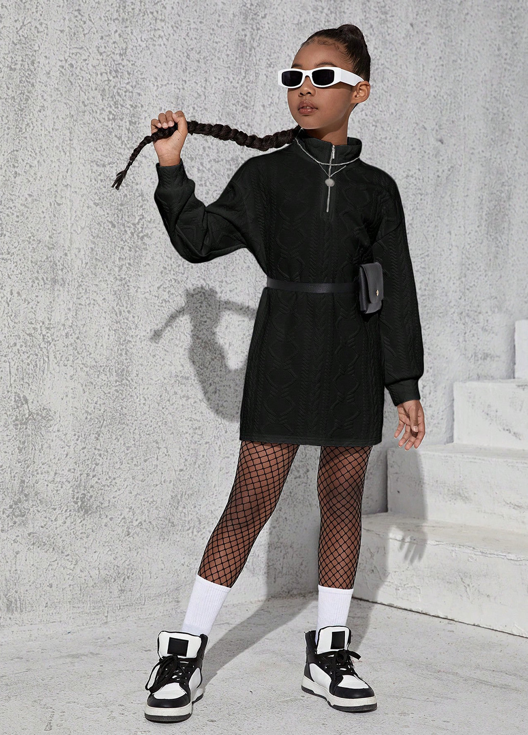 Чорна сукня SHEIN (331536314)