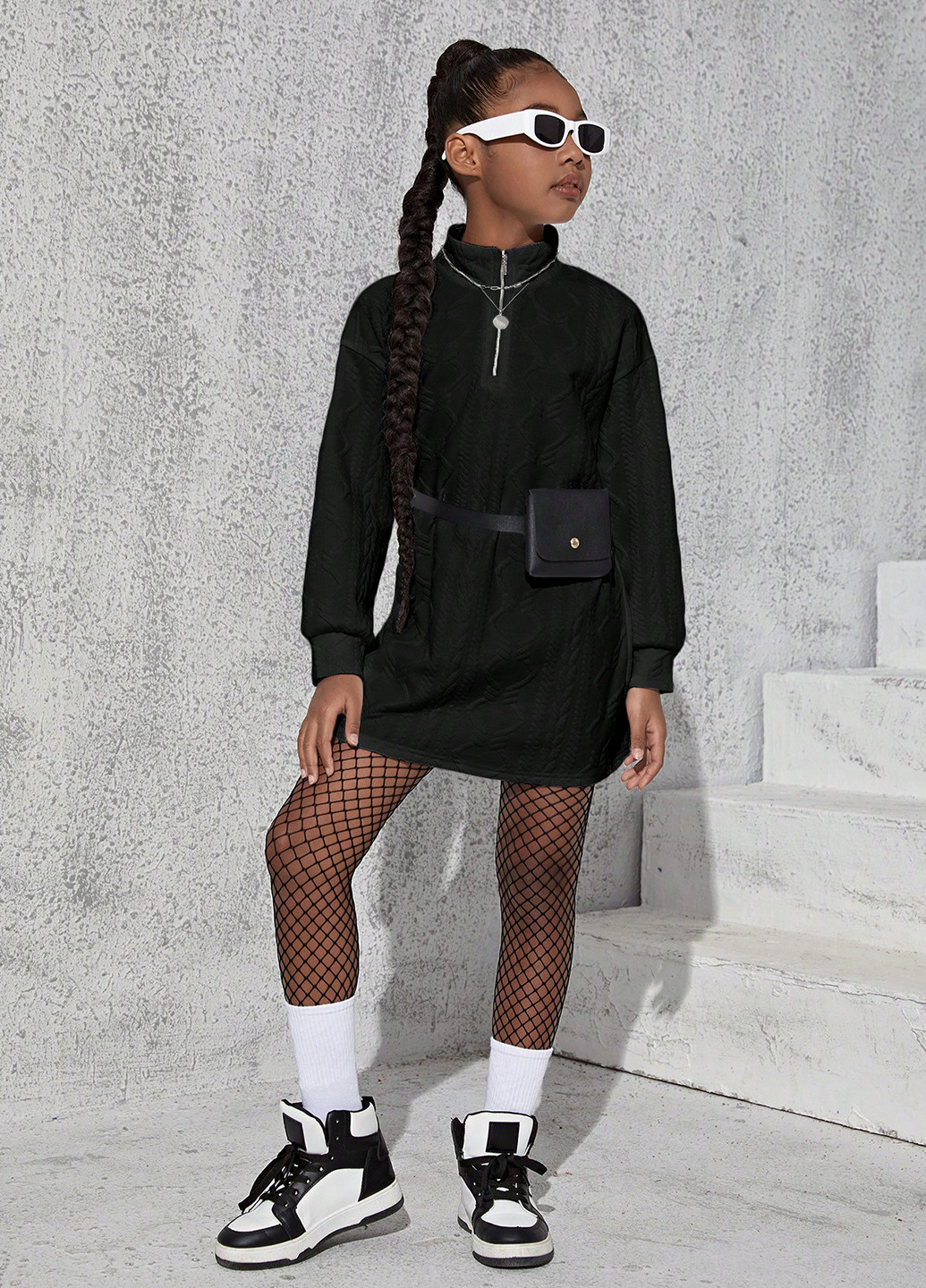 Чорна сукня SHEIN (331536314)