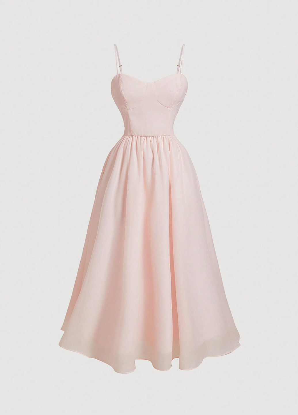 Розовый демисезонный комплект (платье, болеро) SHEIN