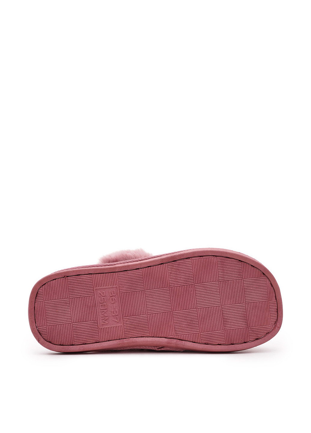 Темно-розовые тапочки Slippers с мехом